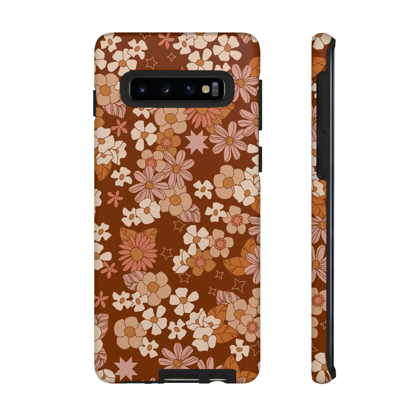 Deep Maroon Meadow | Tough Phone Case