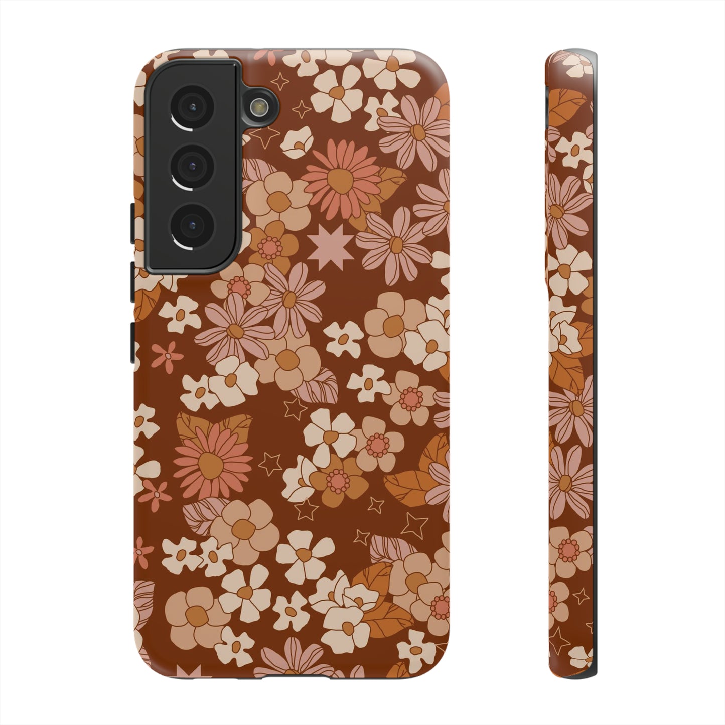 Deep Maroon Meadow | Tough Phone Case