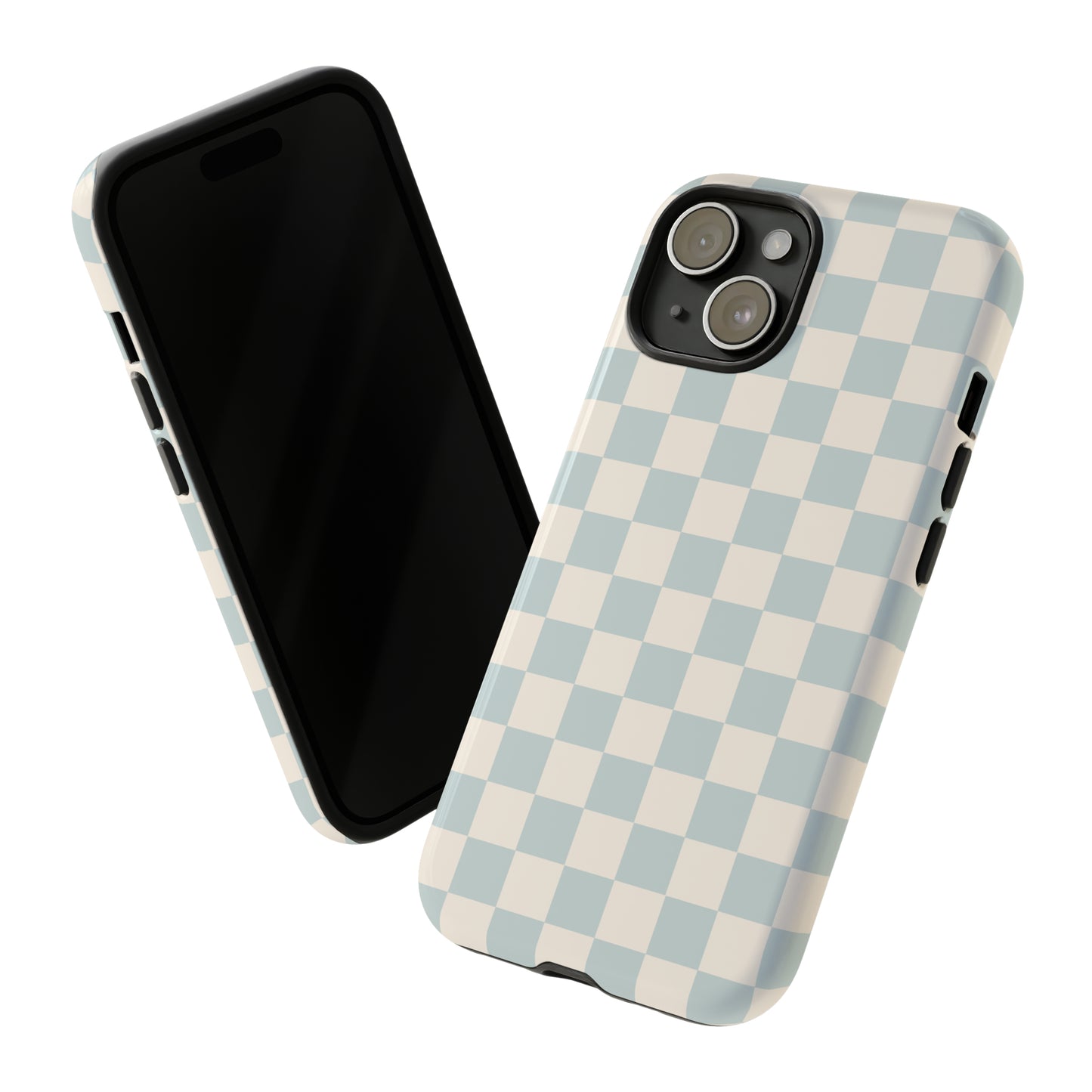 Light Blue Checkers | Tough Phone Case