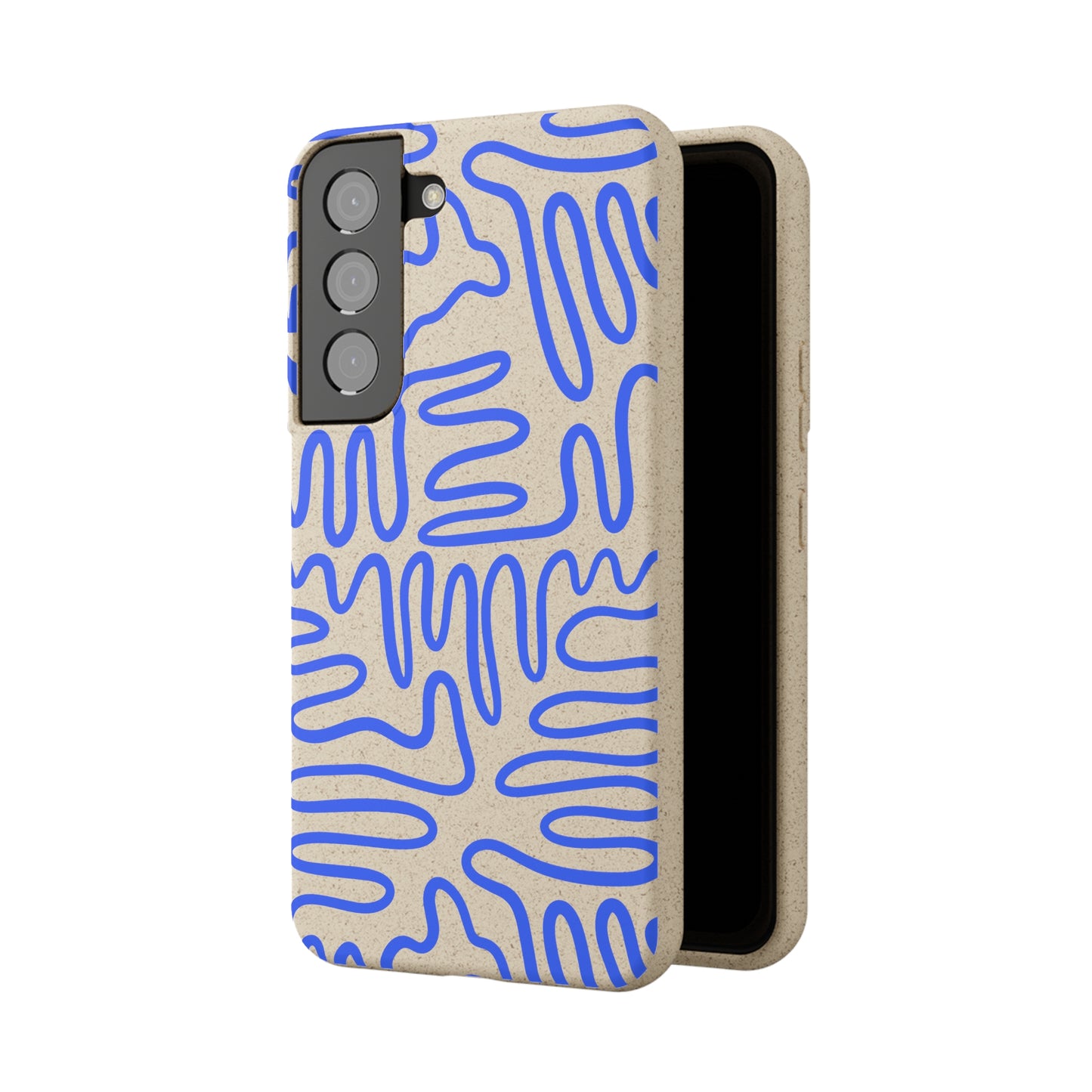 Blue Squigles | 100% Biodegradable Phone Case