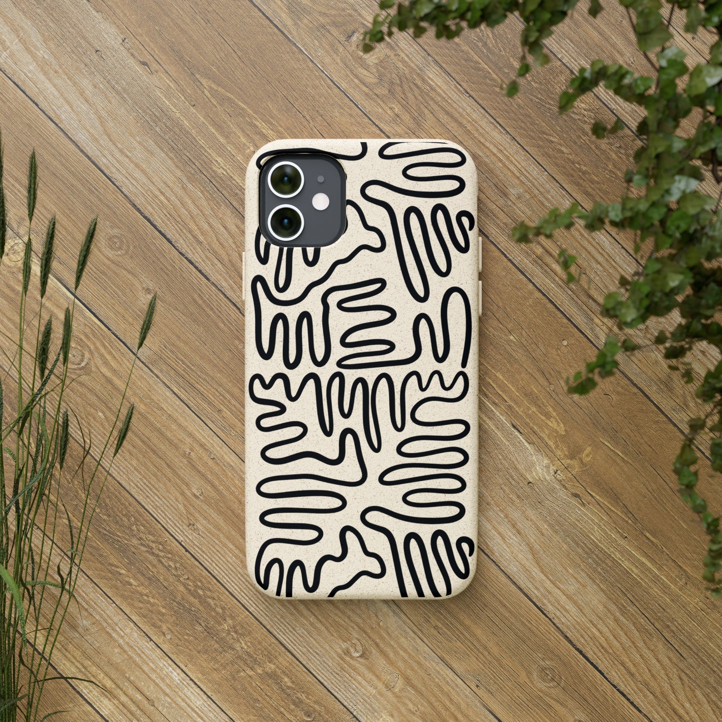 Black Squigles | 100% Biodegradable Phone Case