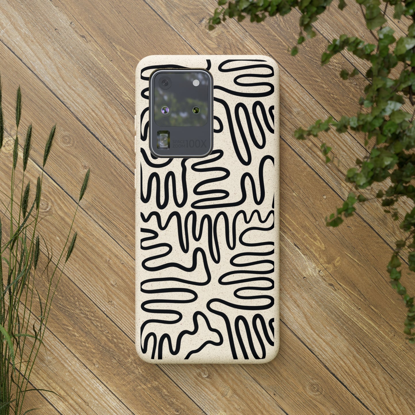 Black Squigles | 100% Biodegradable Phone Case