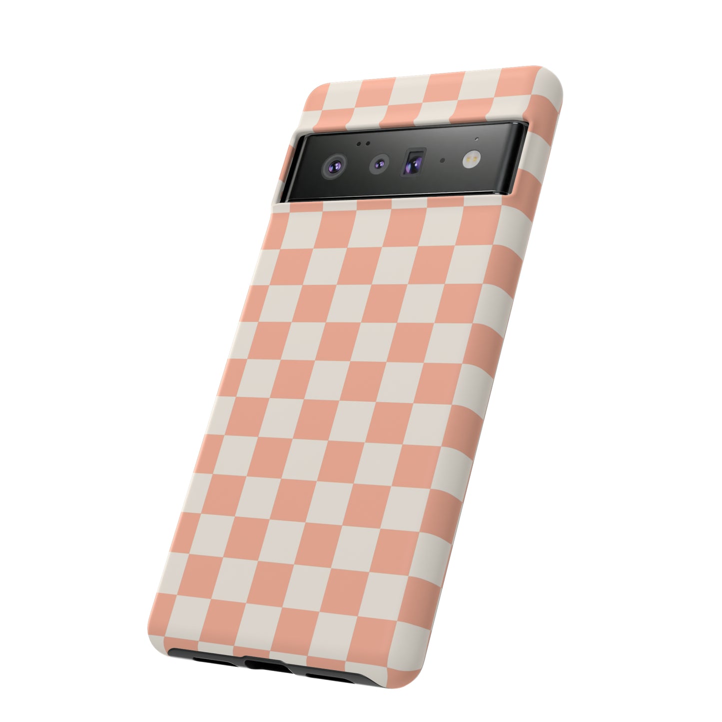 Light Peach Checkers | Tough Phone Case