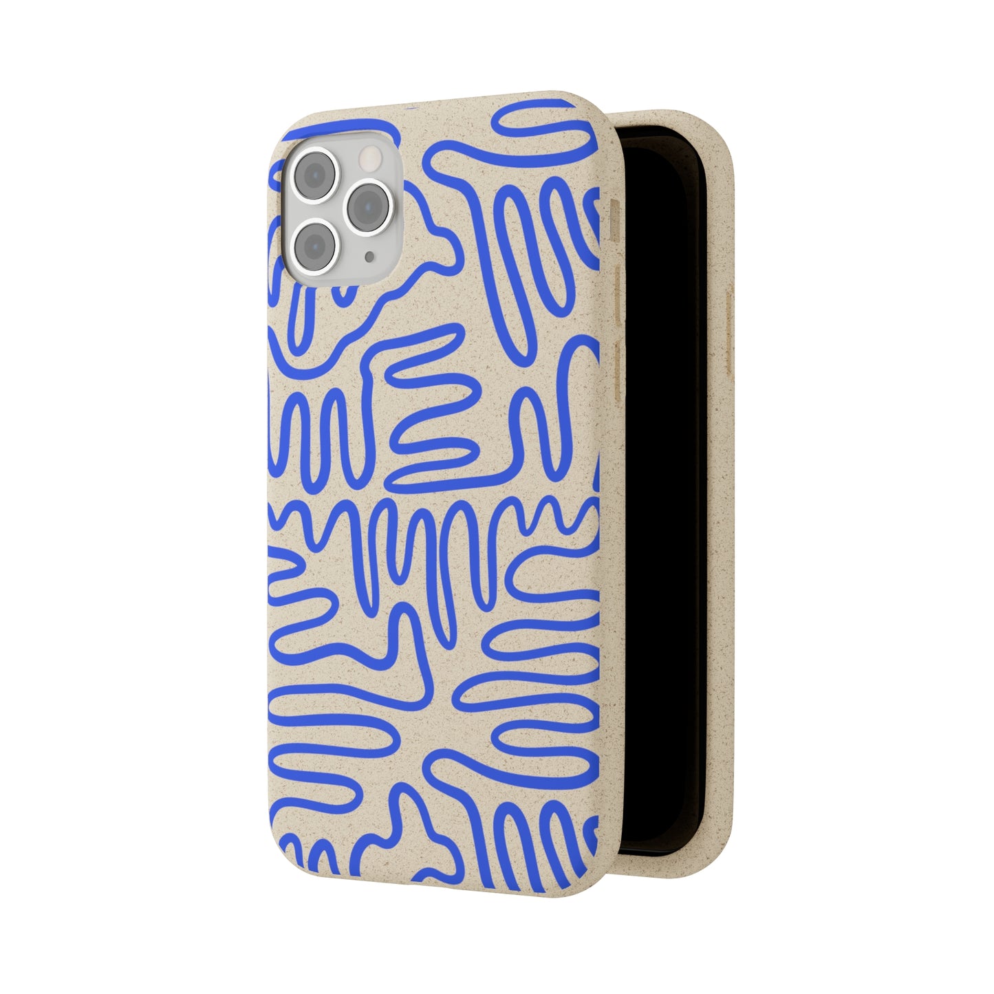 Blue Squigles | 100% Biodegradable Phone Case