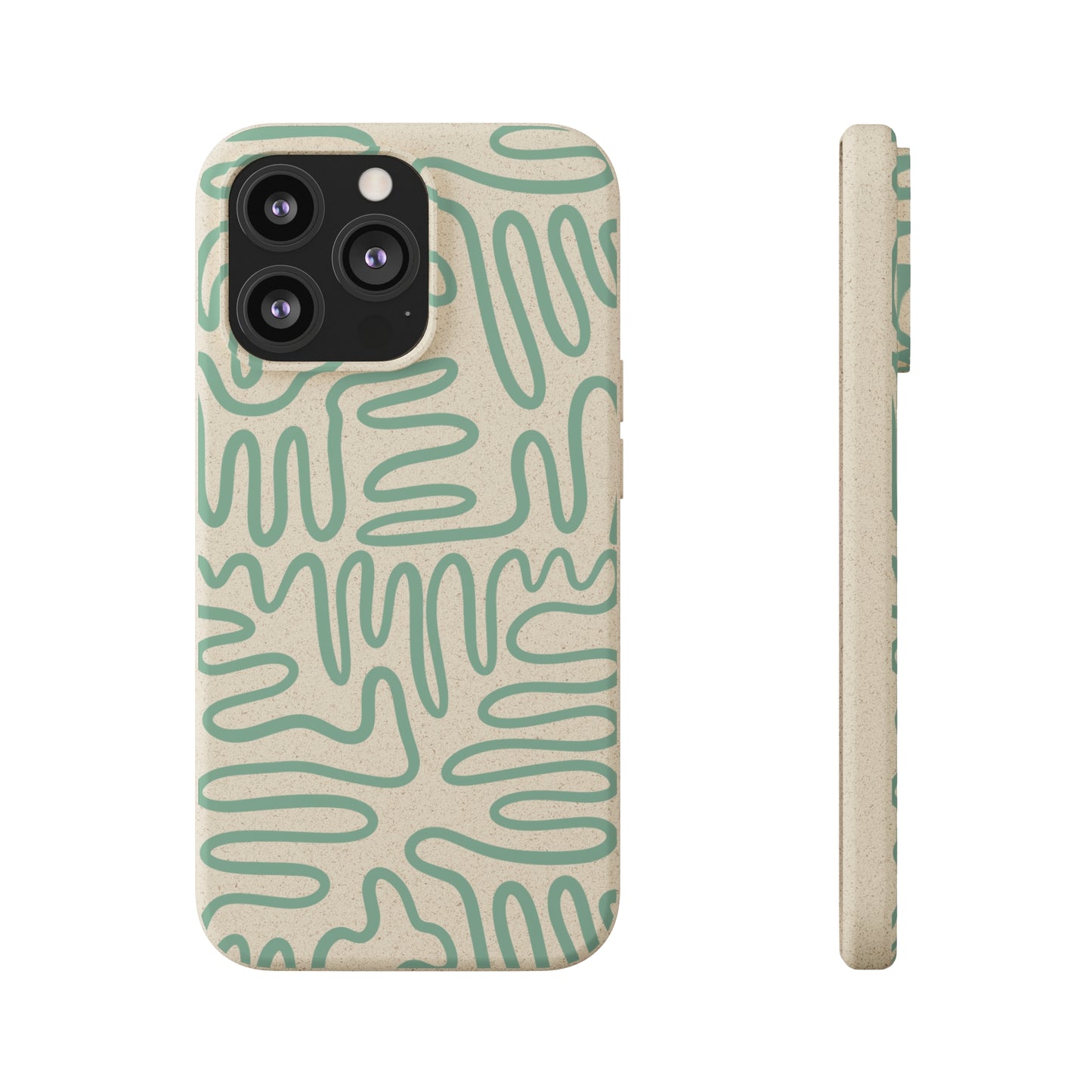 Green Squigles | 100% Biodegradable Phone Case