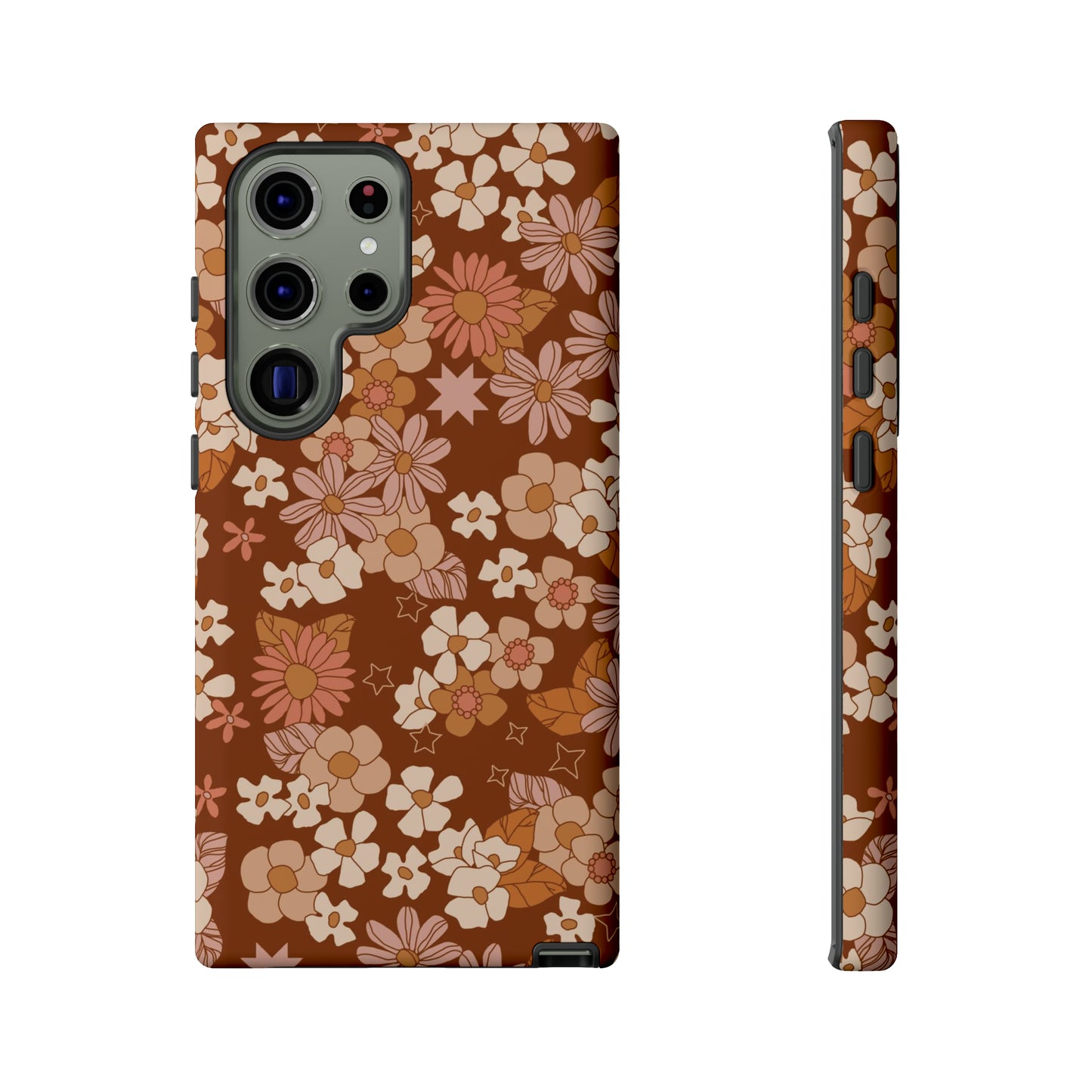 Deep Maroon Meadow | Tough Phone Case