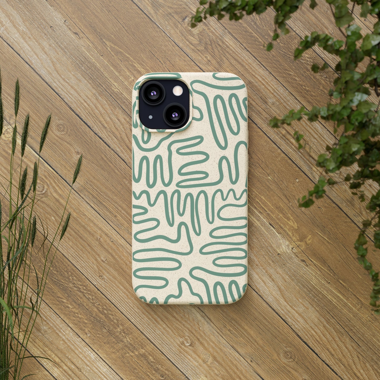 Green Squigles | 100% Biodegradable Phone Case