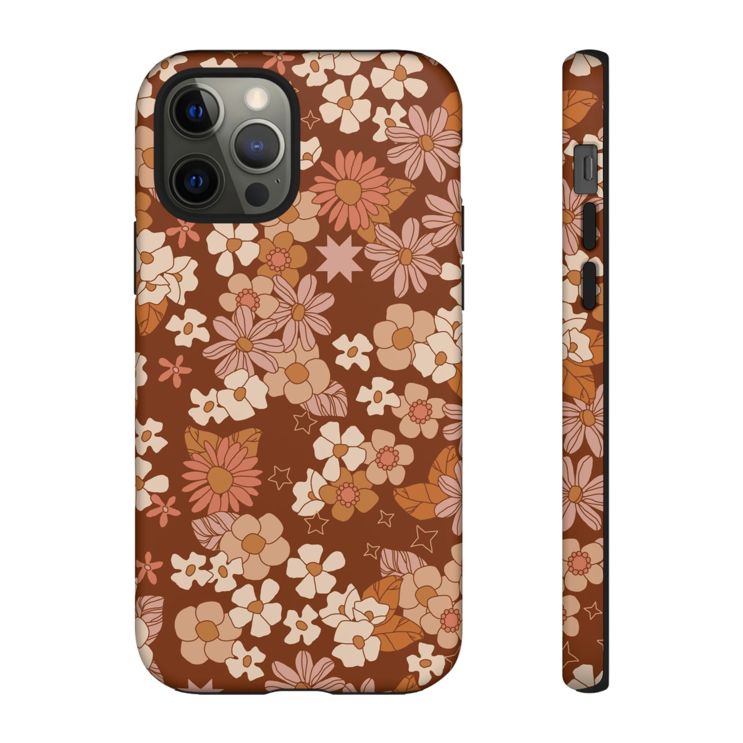 Deep Maroon Meadow | Tough Phone Case