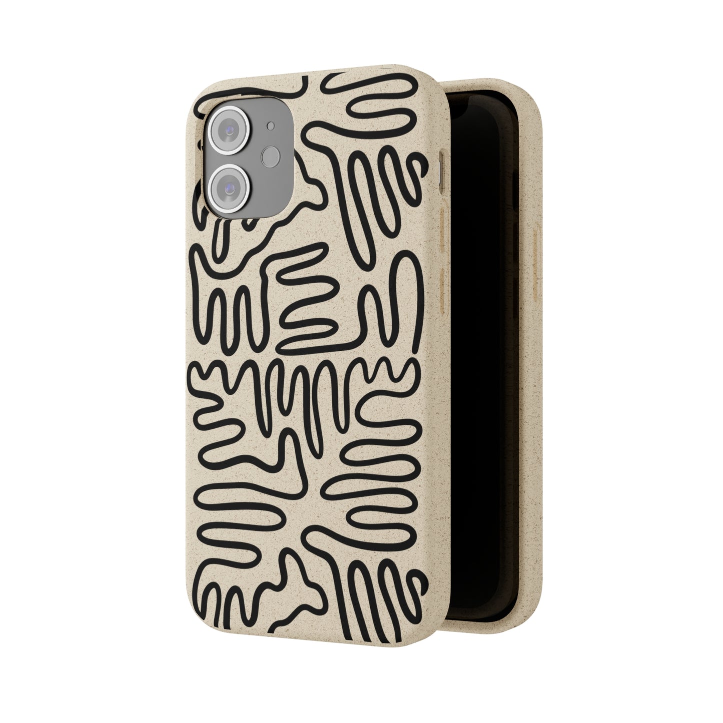 Black Squigles | 100% Biodegradable Phone Case