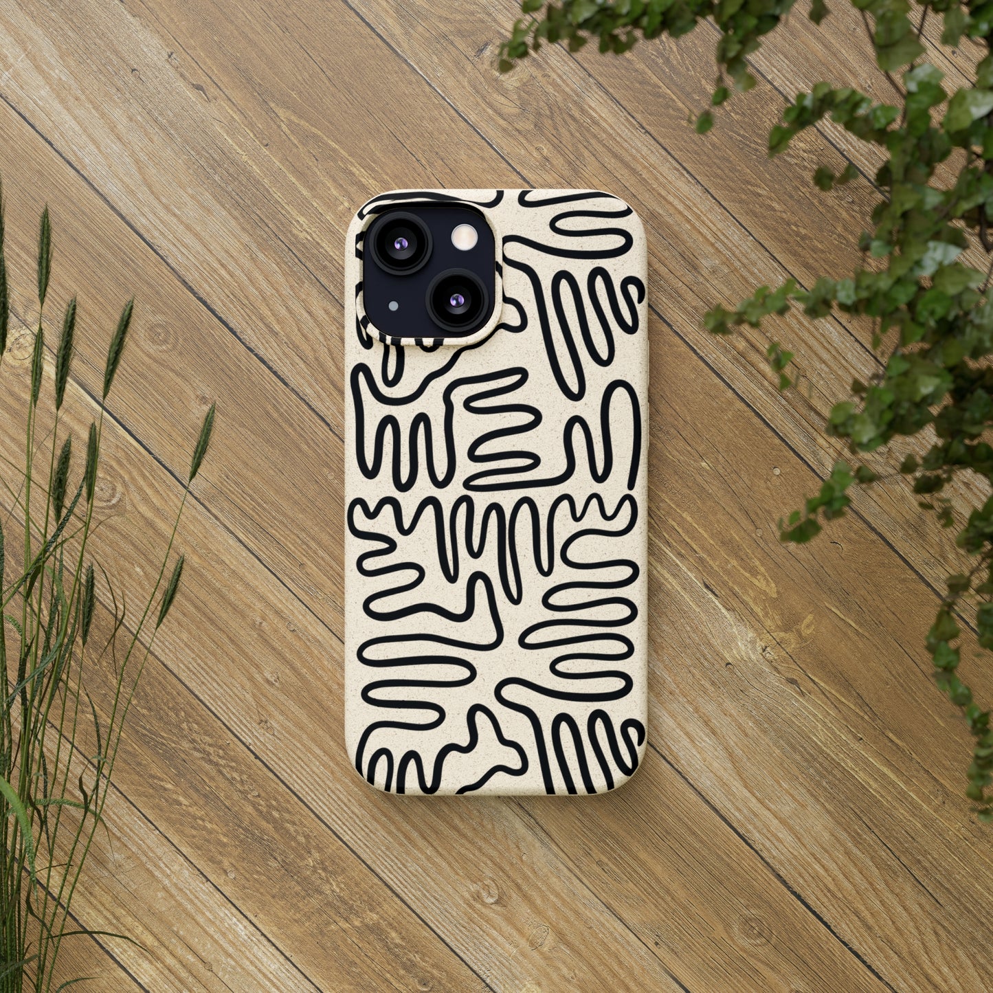 Black Squigles | 100% Biodegradable Phone Case