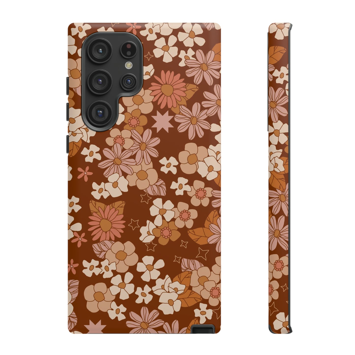 Deep Maroon Meadow | Tough Phone Case