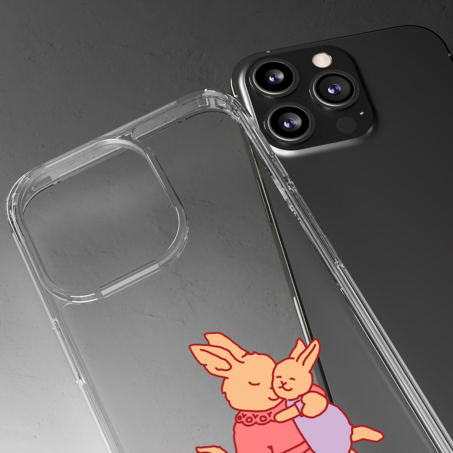 Sweetest Bunny Mom Clear Phone Case