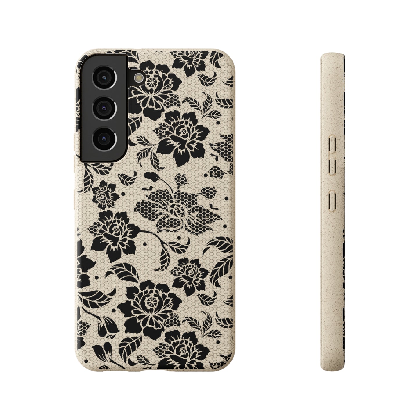 Black Lace Coquette | 100% Biodegradable Phone Case