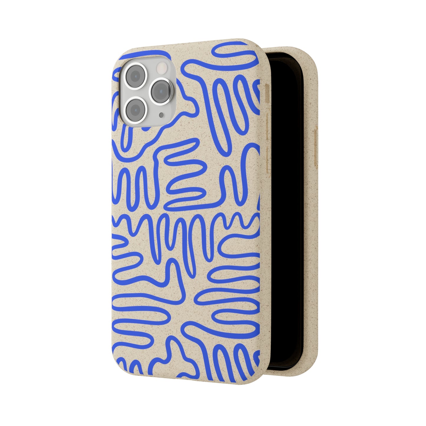 Blue Squigles | 100% Biodegradable Phone Case