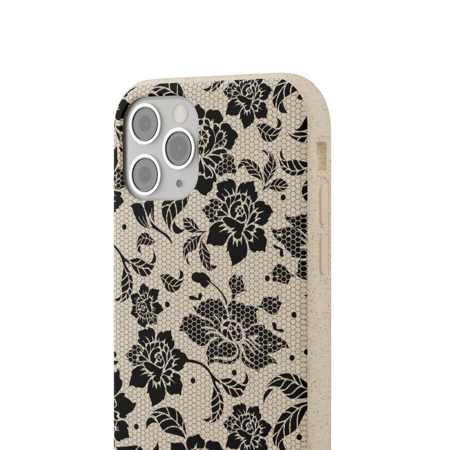 Black Lace Coquette | 100% Biodegradable Phone Case