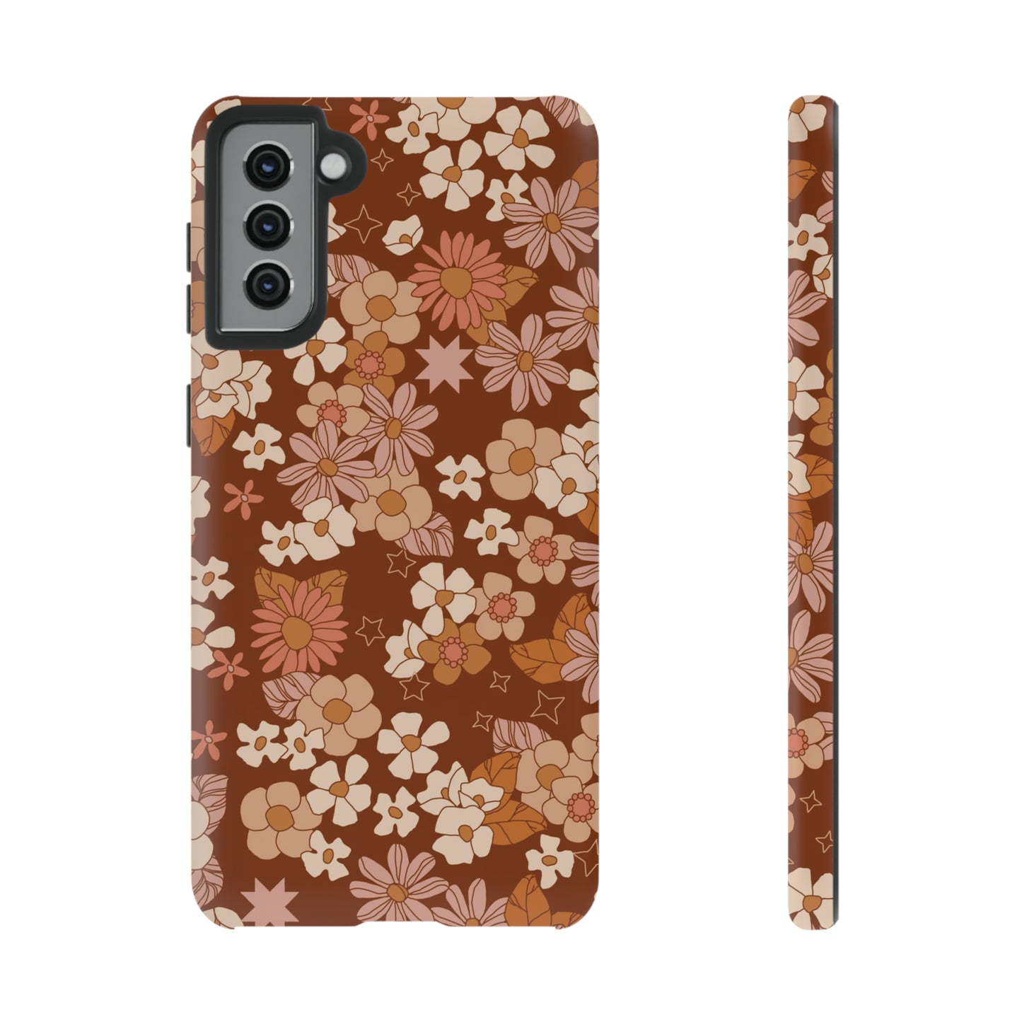 Deep Maroon Meadow | Tough Phone Case