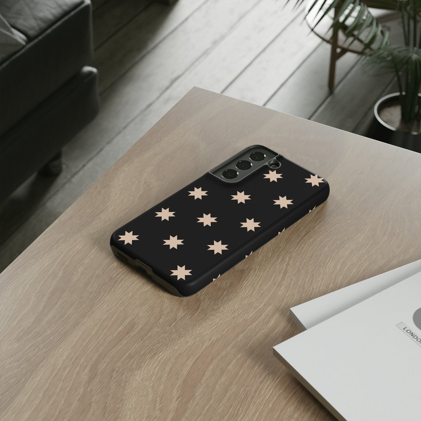 Black Star Quilt Block | Tough Phone Case