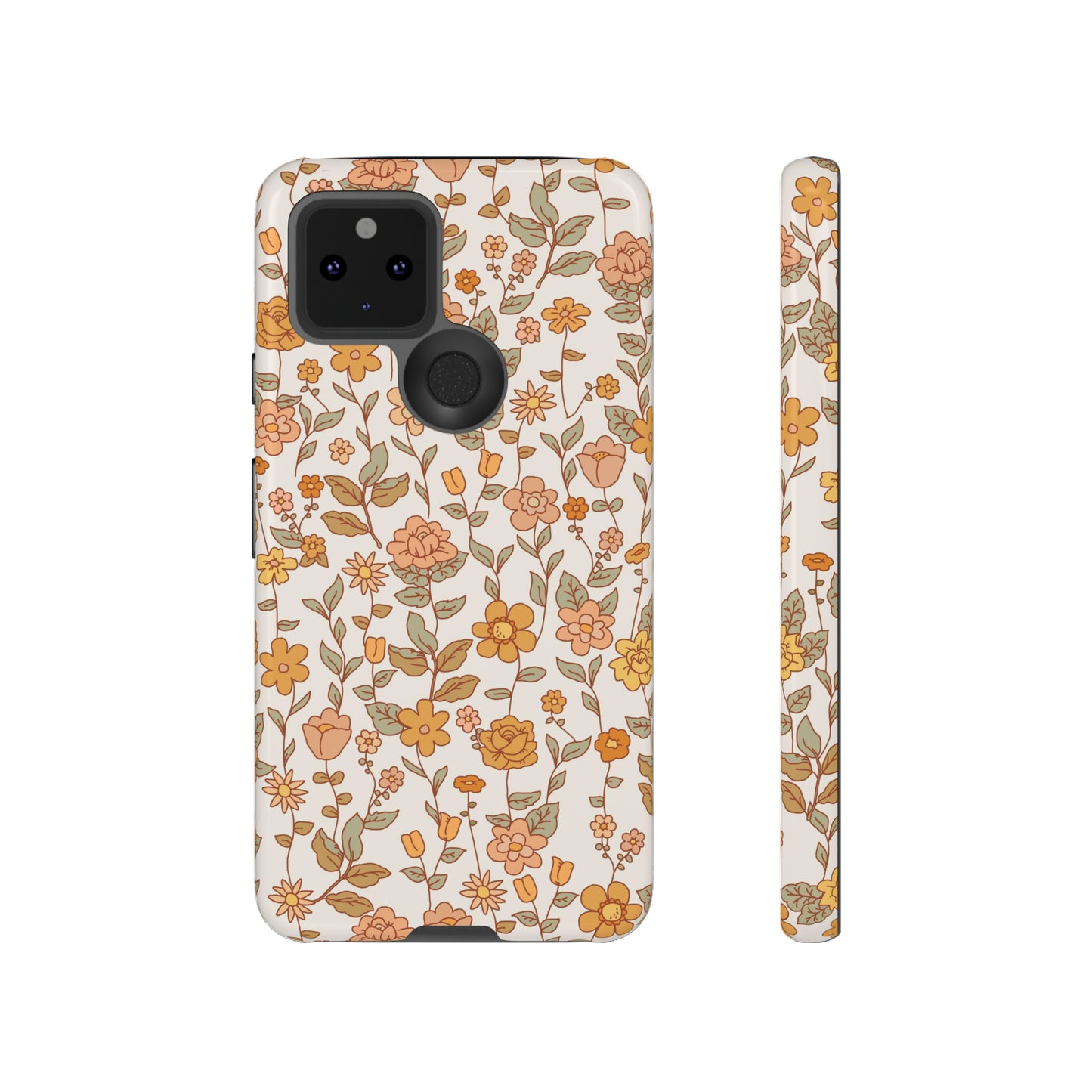 White Old Fashioned Flowers | Tough Phone Case