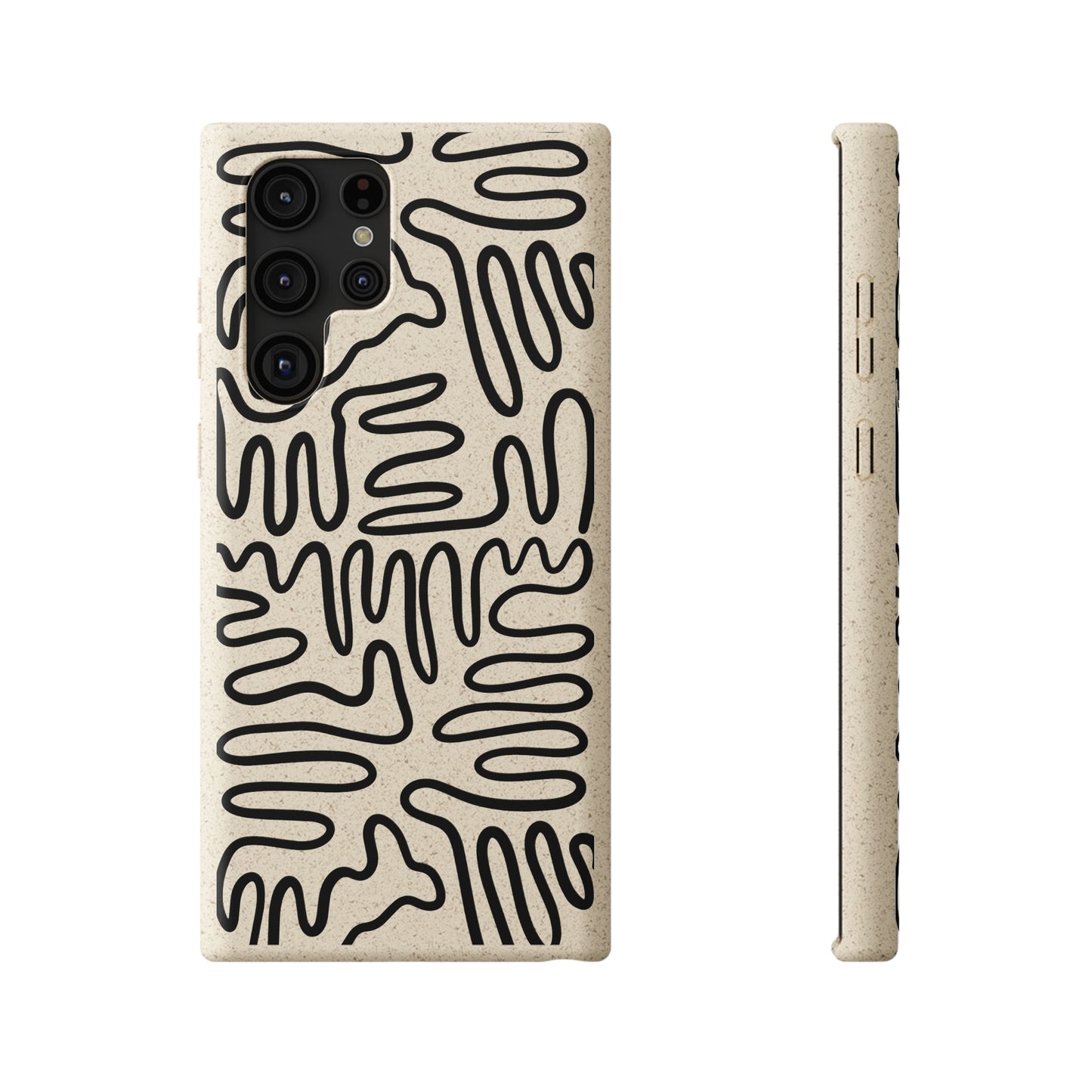 Black Squigles | 100% Biodegradable Phone Case