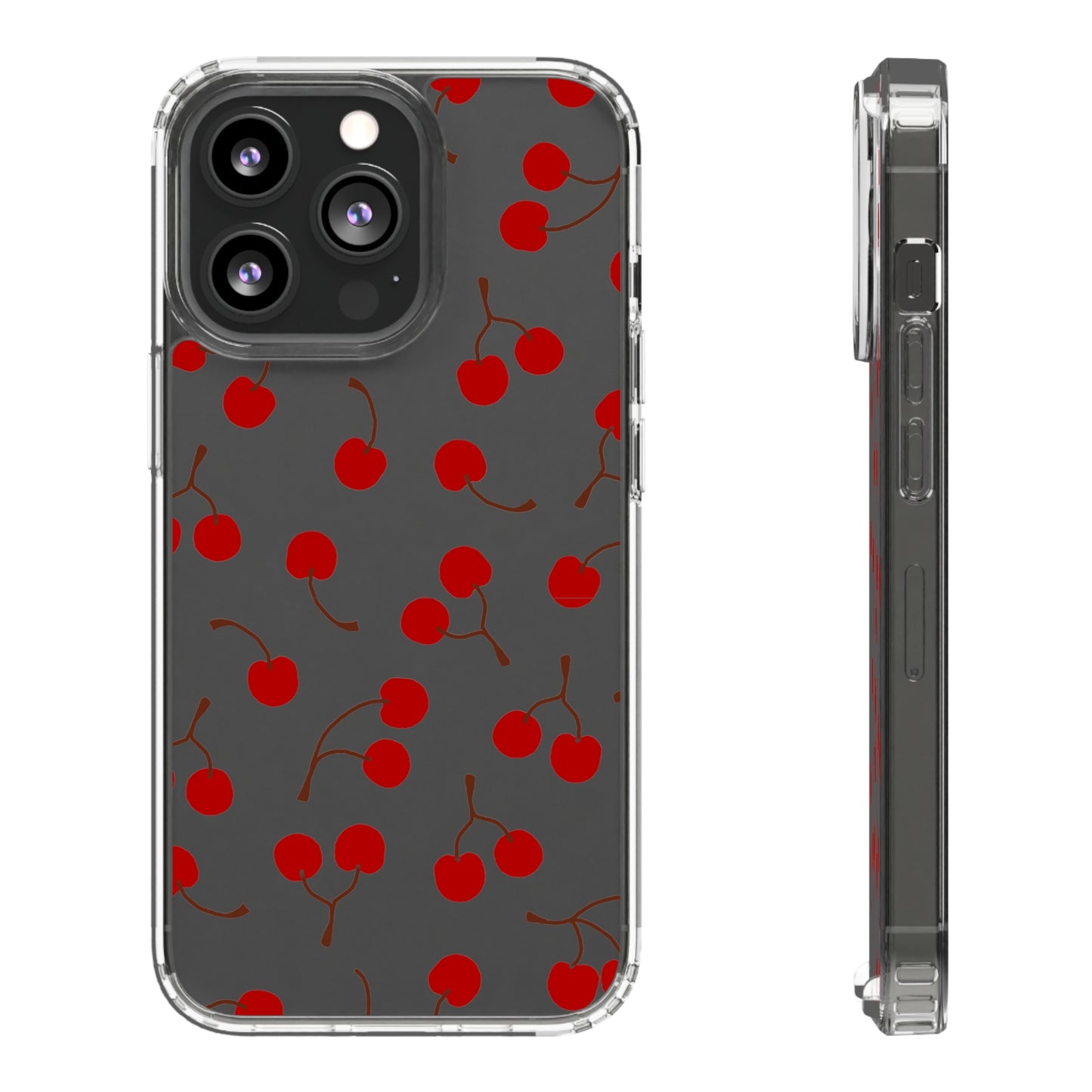 Cherry Bunches Clear Phone Case