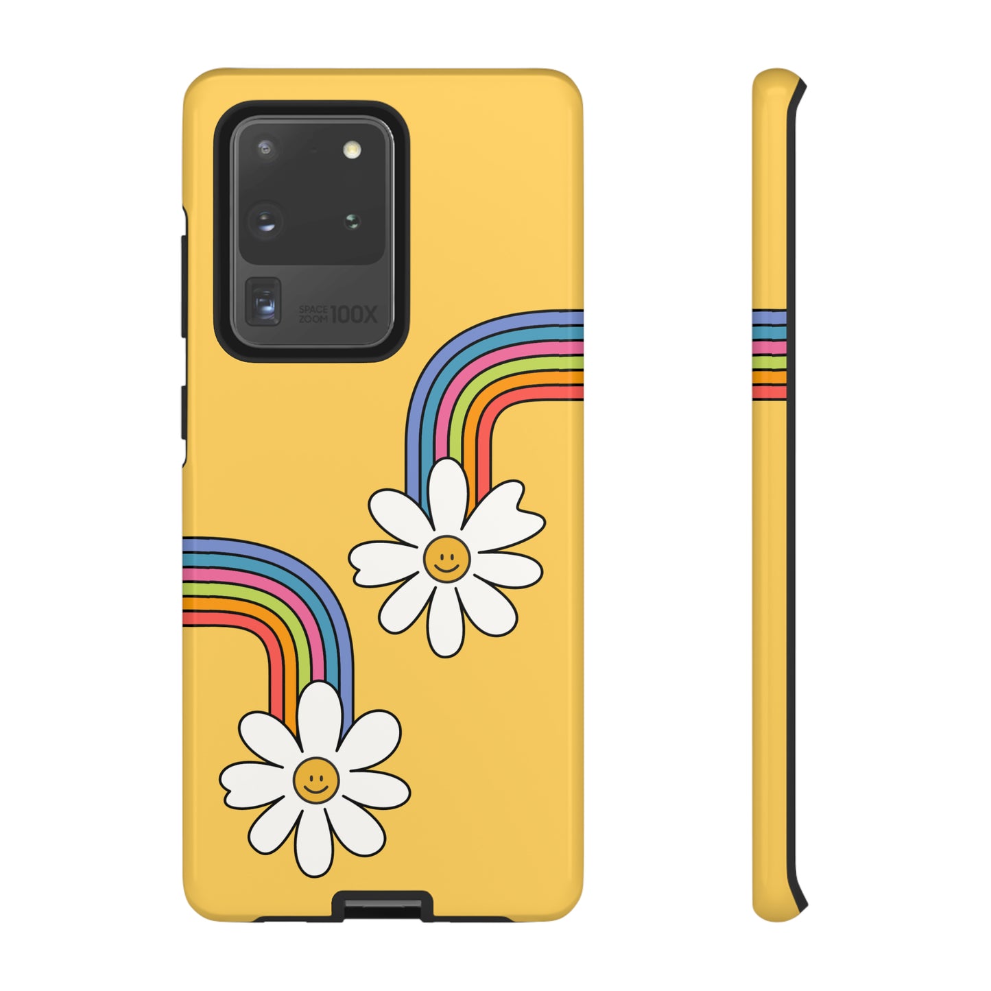 Groovy Rainbow Smiley Faces Phone Case- Tough Cases