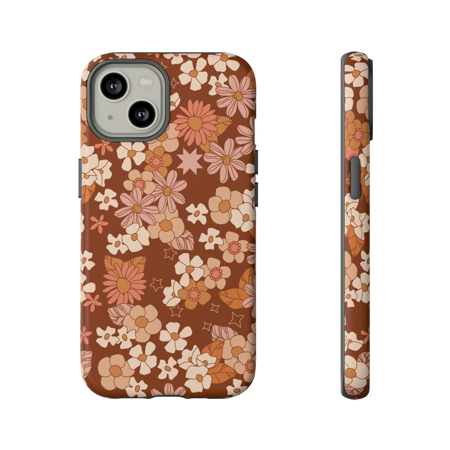 Deep Maroon Meadow | Tough Phone Case