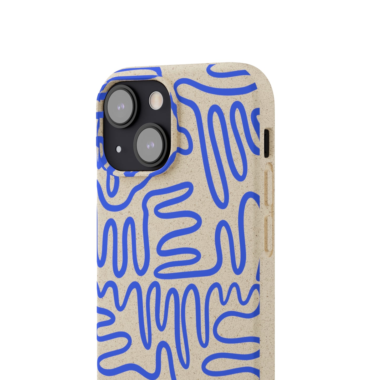 Blue Squigles | 100% Biodegradable Phone Case