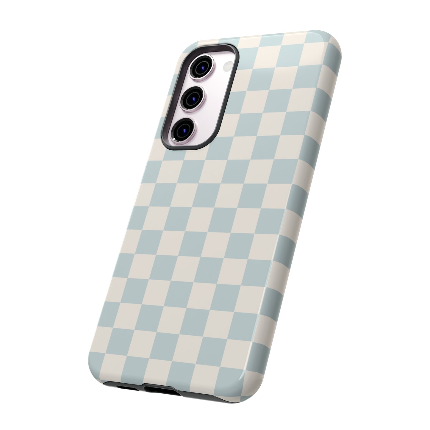 Light Blue Checkers | Tough Phone Case