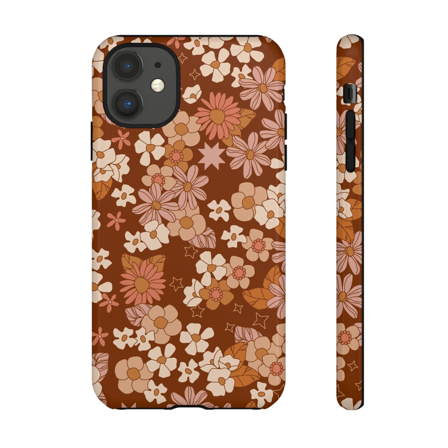 Deep Maroon Meadow | Tough Phone Case