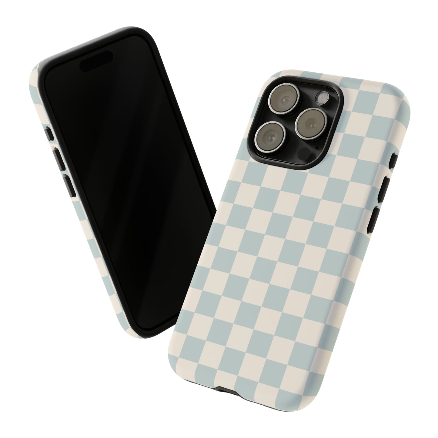 Light Blue Checkers | Tough Phone Case