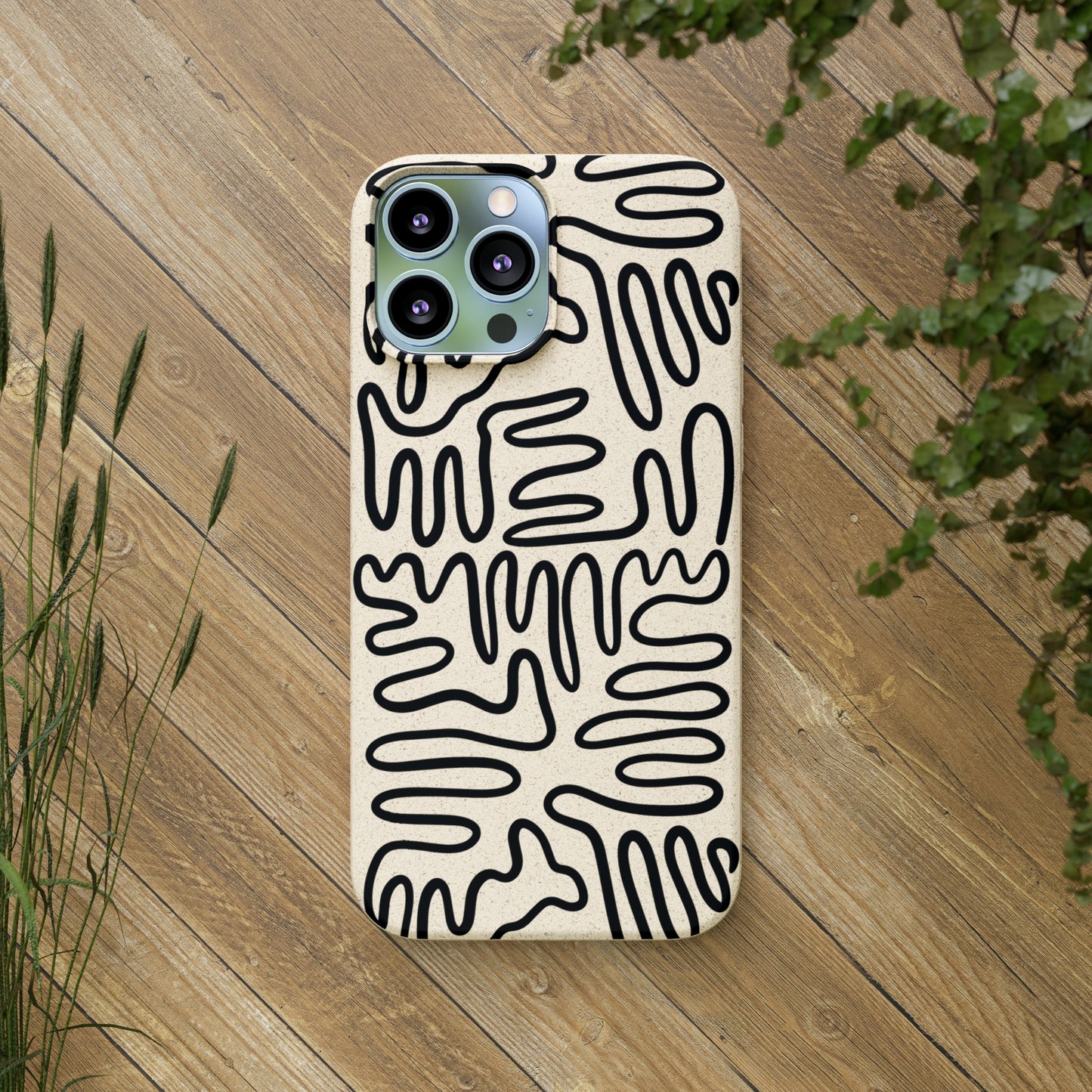 Black Squigles | 100% Biodegradable Phone Case