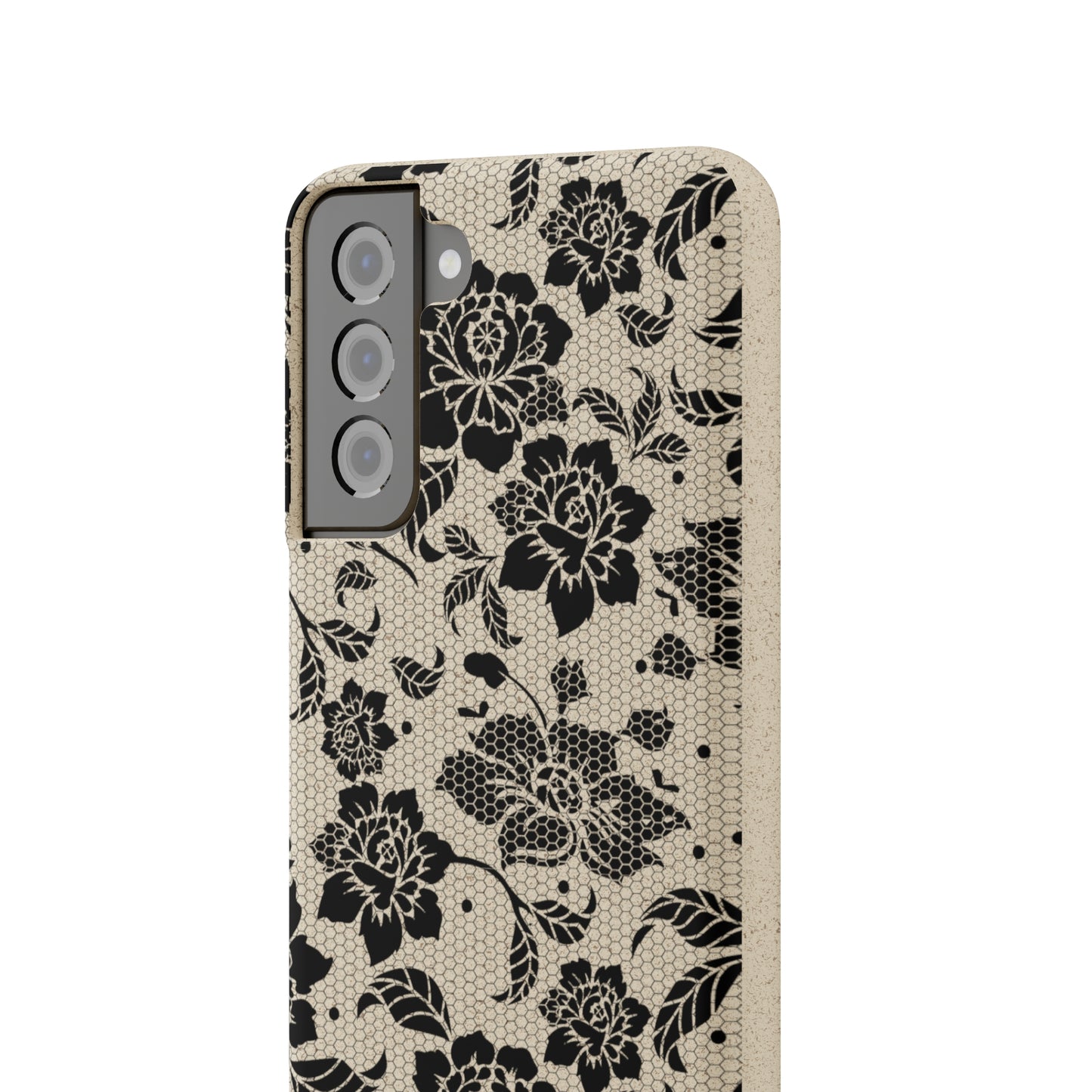 Black Lace Coquette | 100% Biodegradable Phone Case