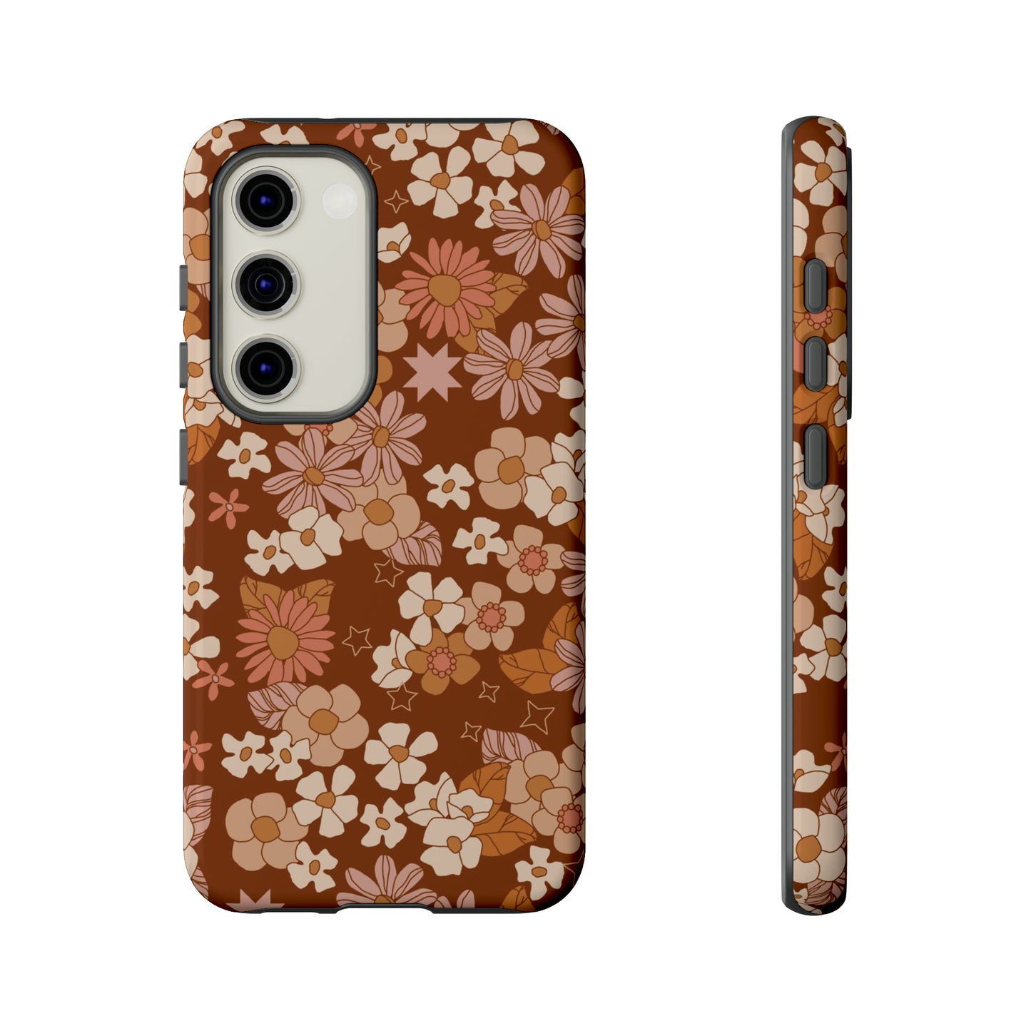 Deep Maroon Meadow | Tough Phone Case