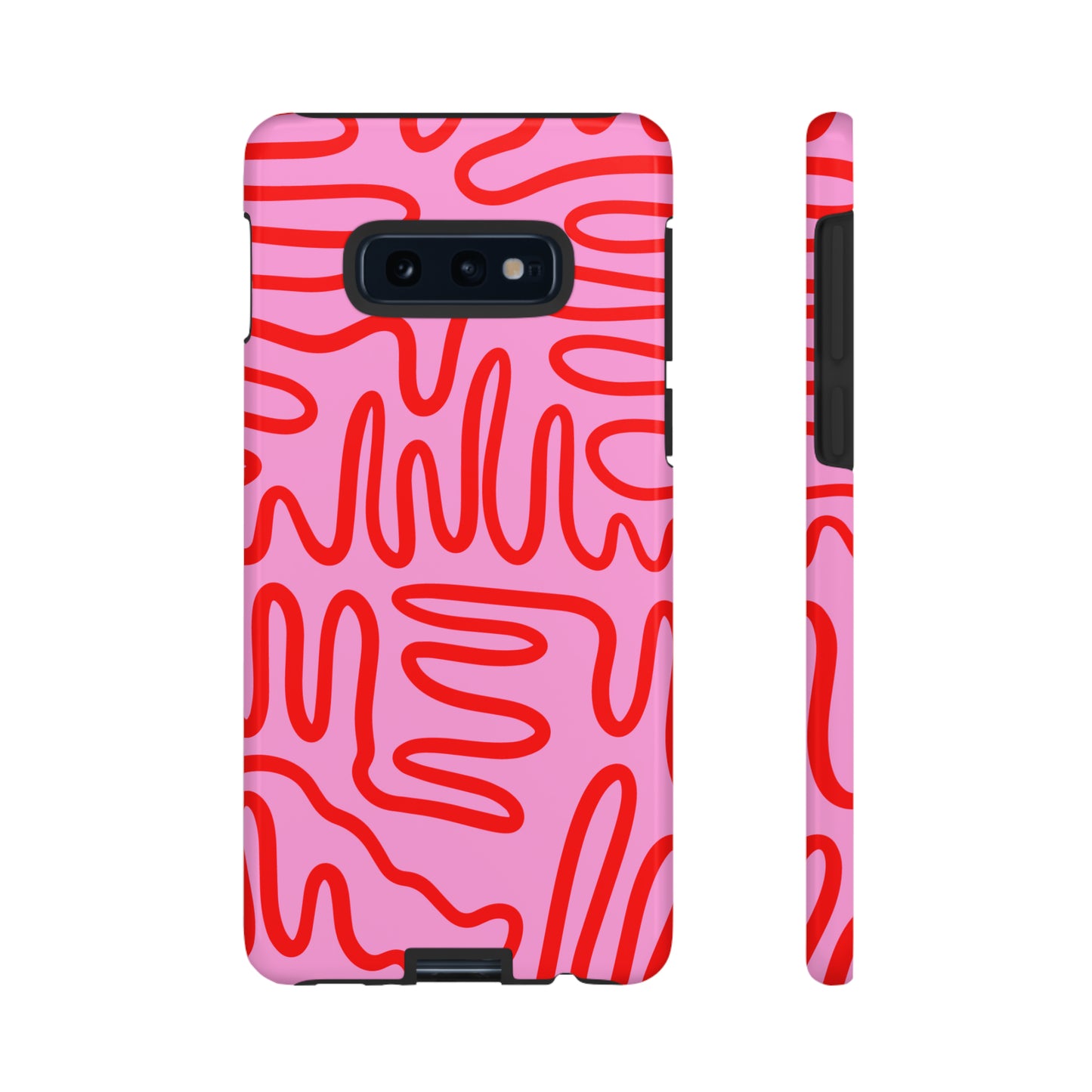 Red and Pink Squigles | Tough Phone Case