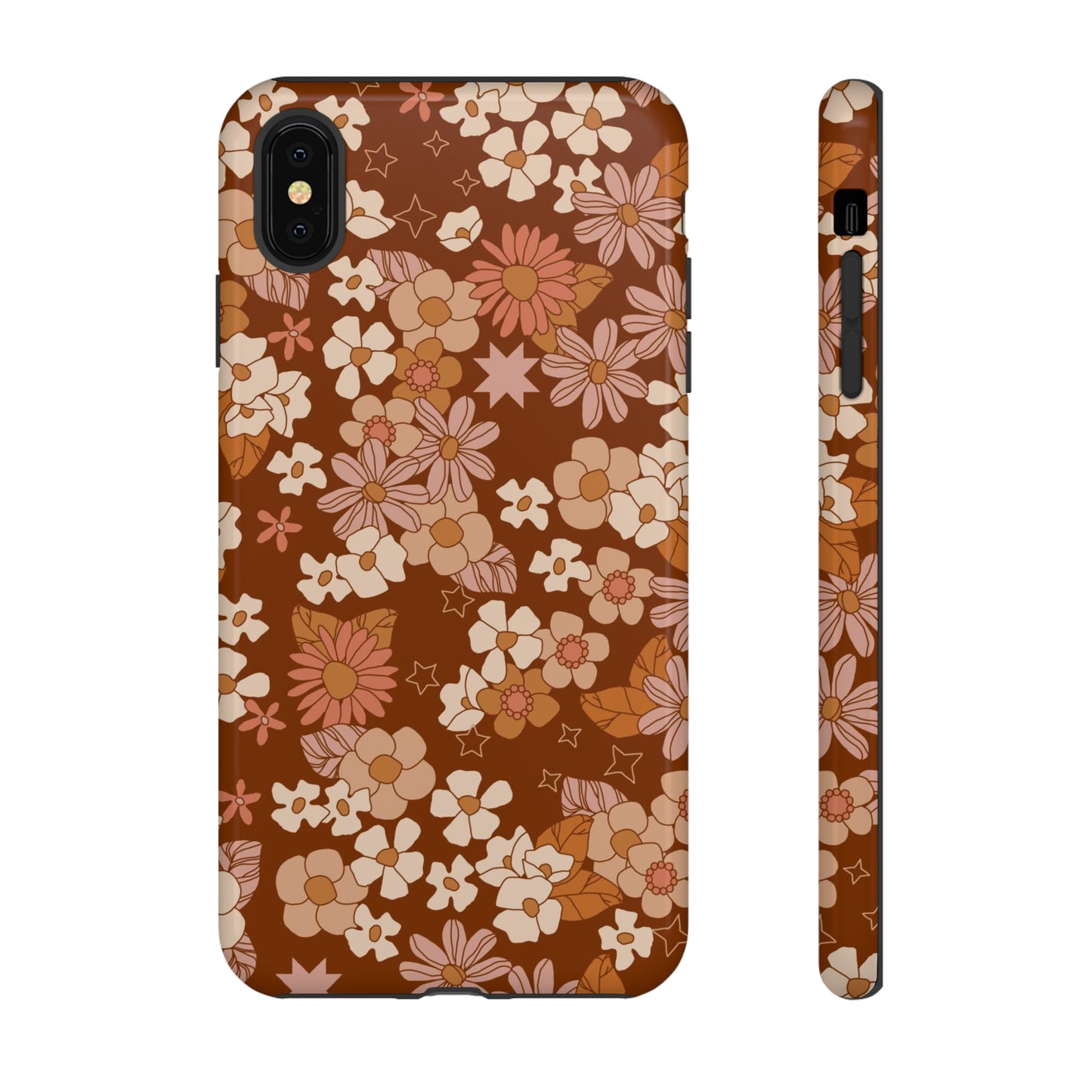 Deep Maroon Meadow | Tough Phone Case