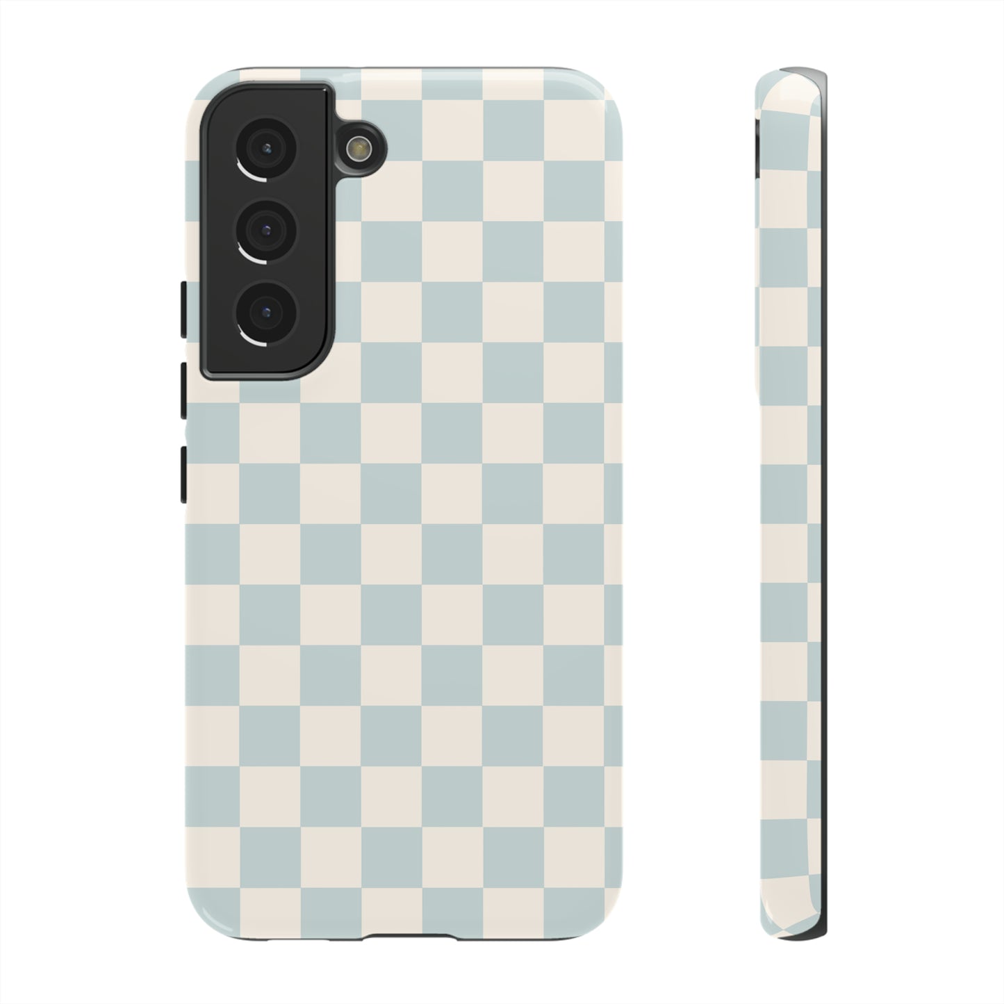 Light Blue Checkers | Tough Phone Case