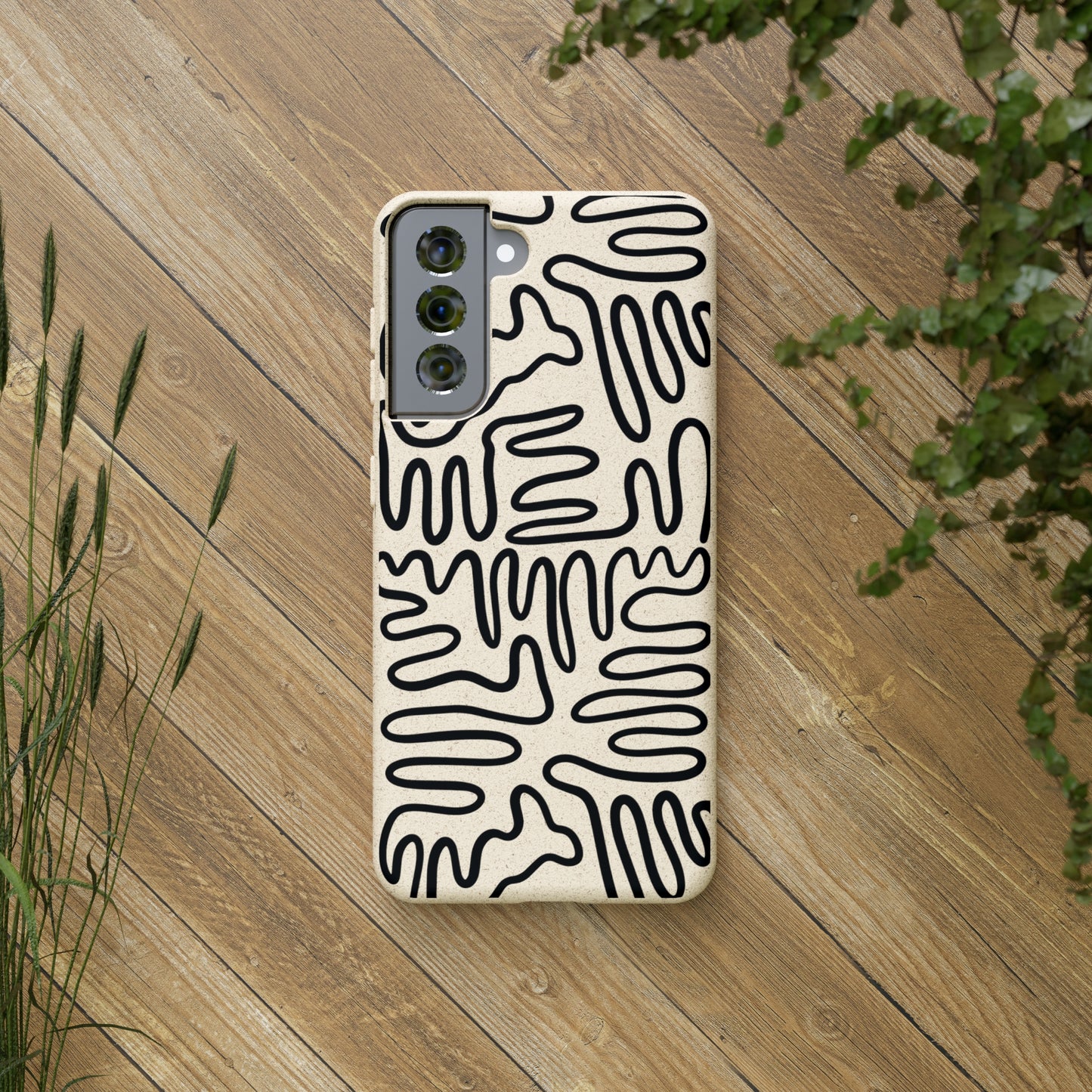 Black Squigles | 100% Biodegradable Phone Case