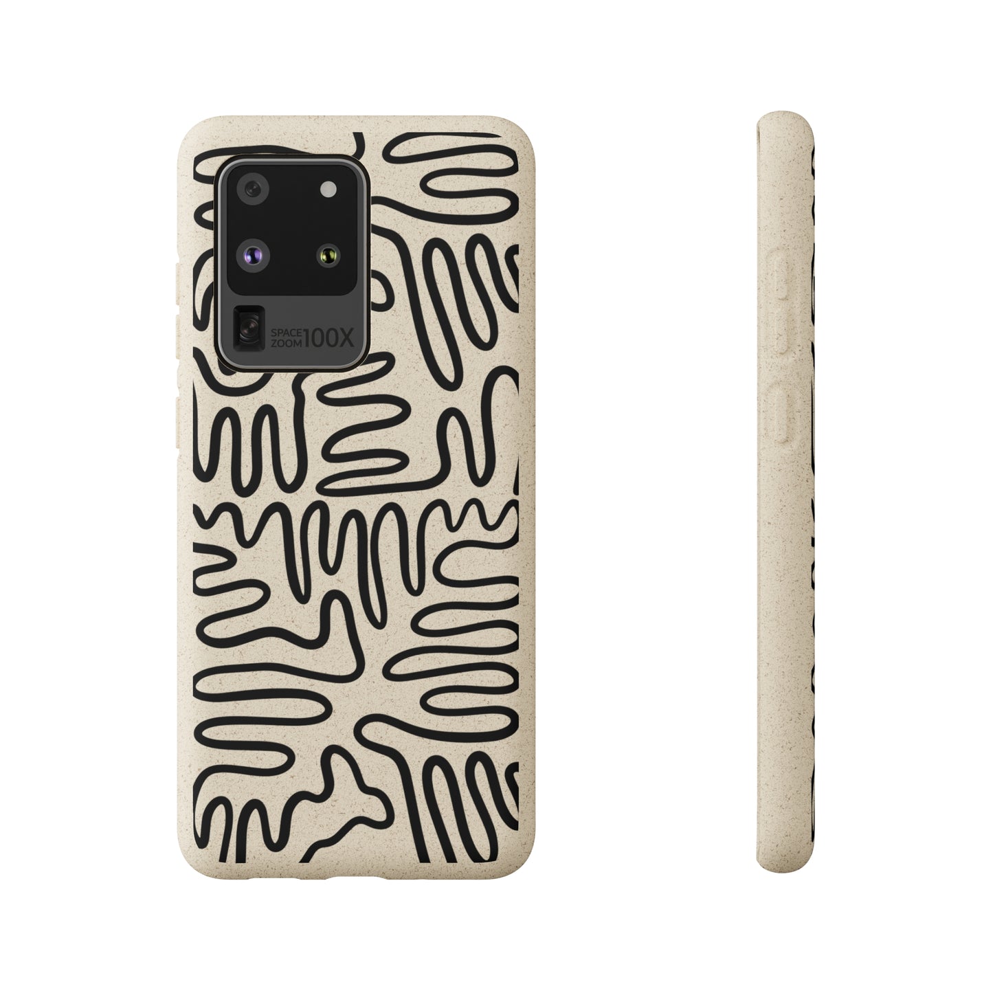 Black Squigles | 100% Biodegradable Phone Case