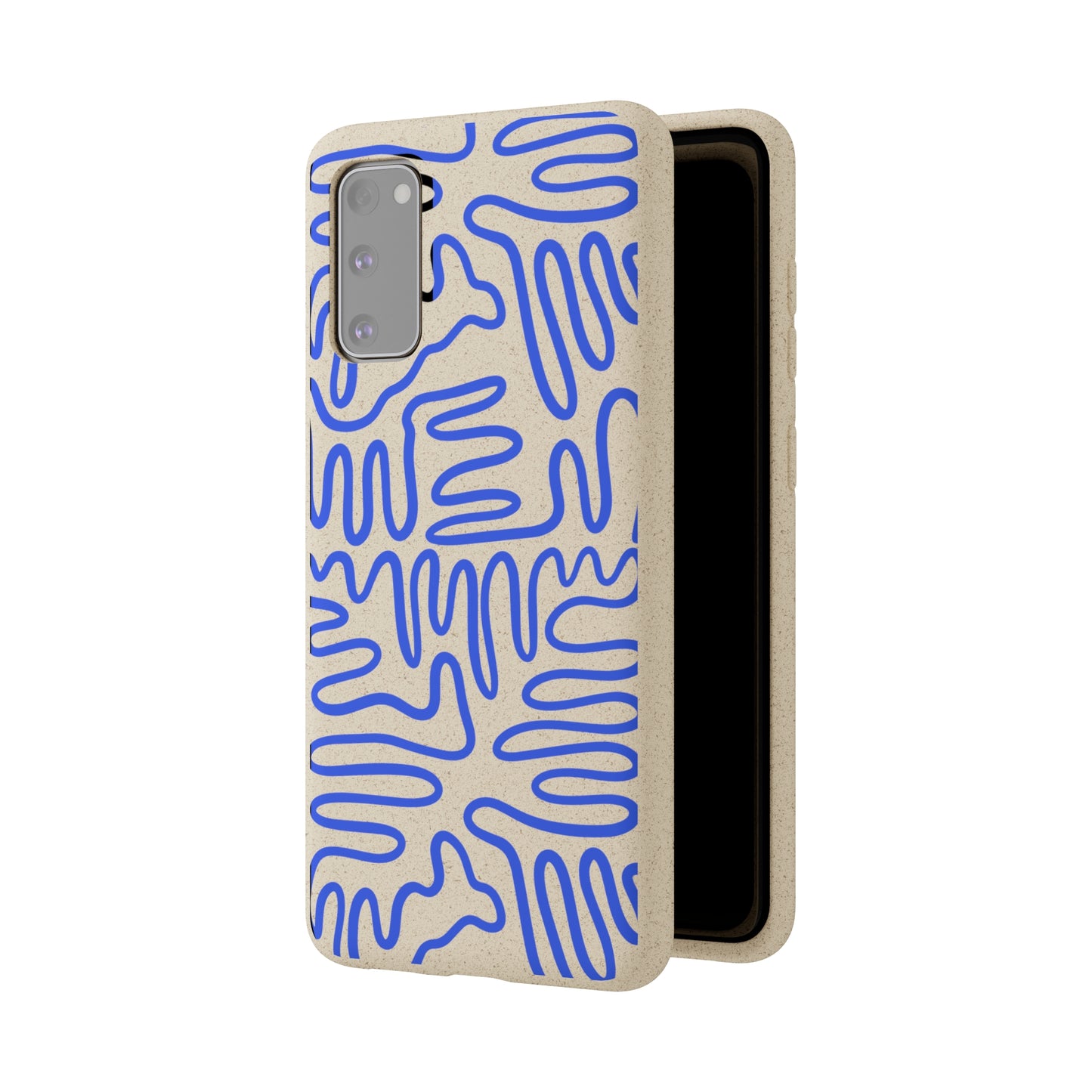 Blue Squigles | 100% Biodegradable Phone Case