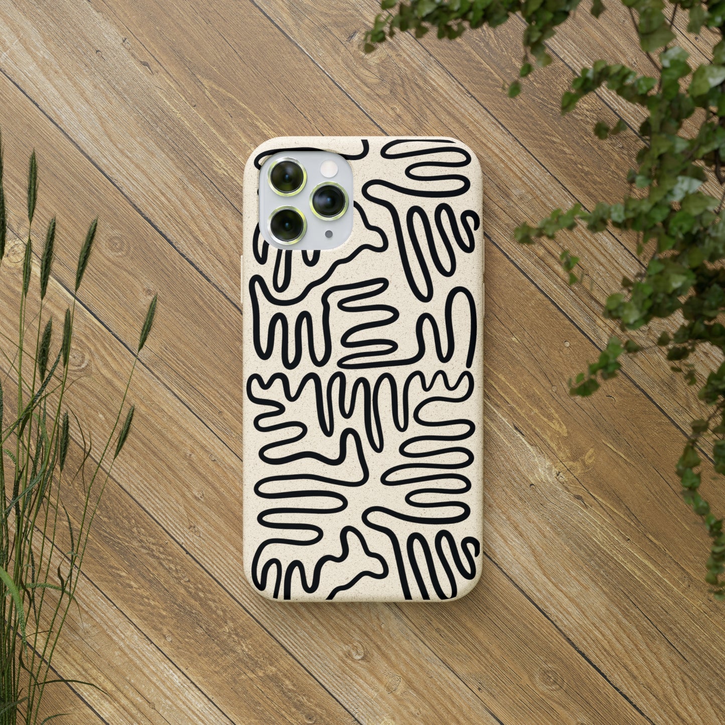 Black Squigles | 100% Biodegradable Phone Case