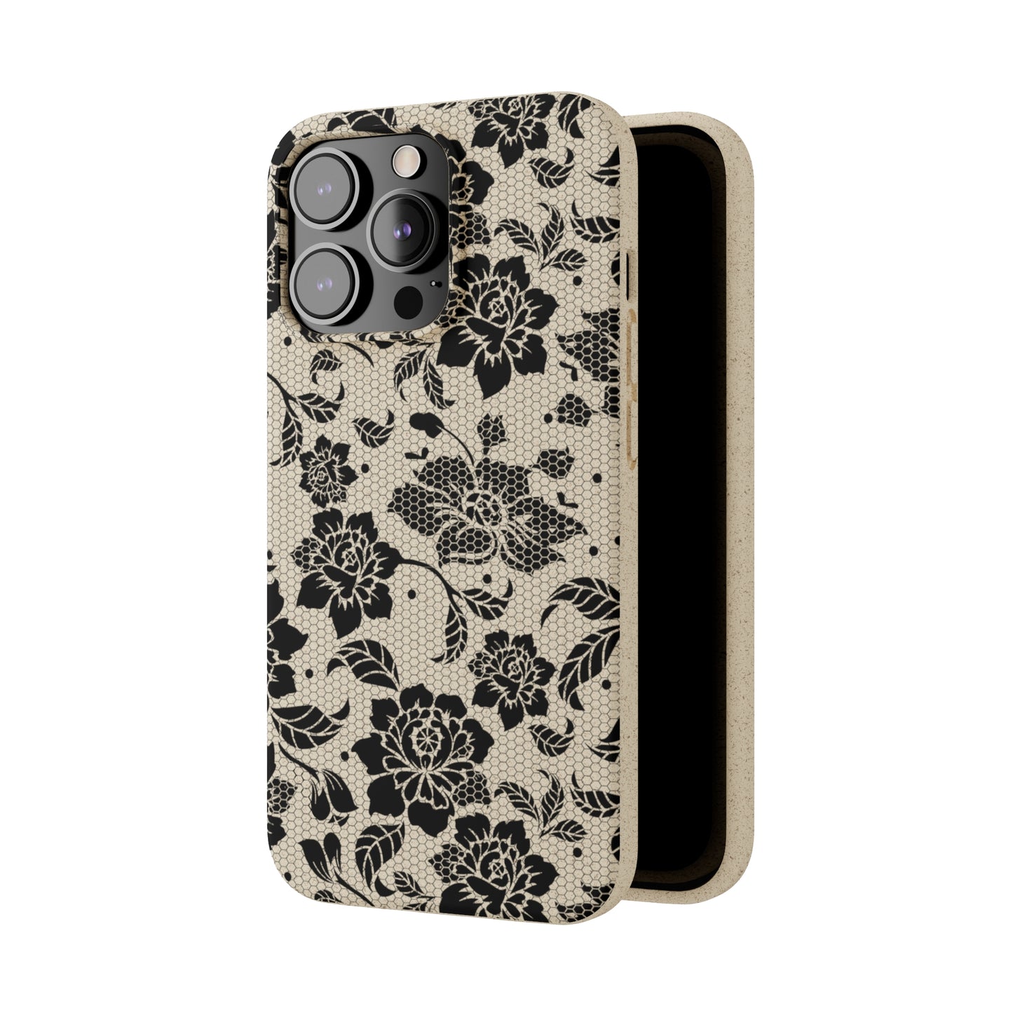 Black Lace Coquette | 100% Biodegradable Phone Case