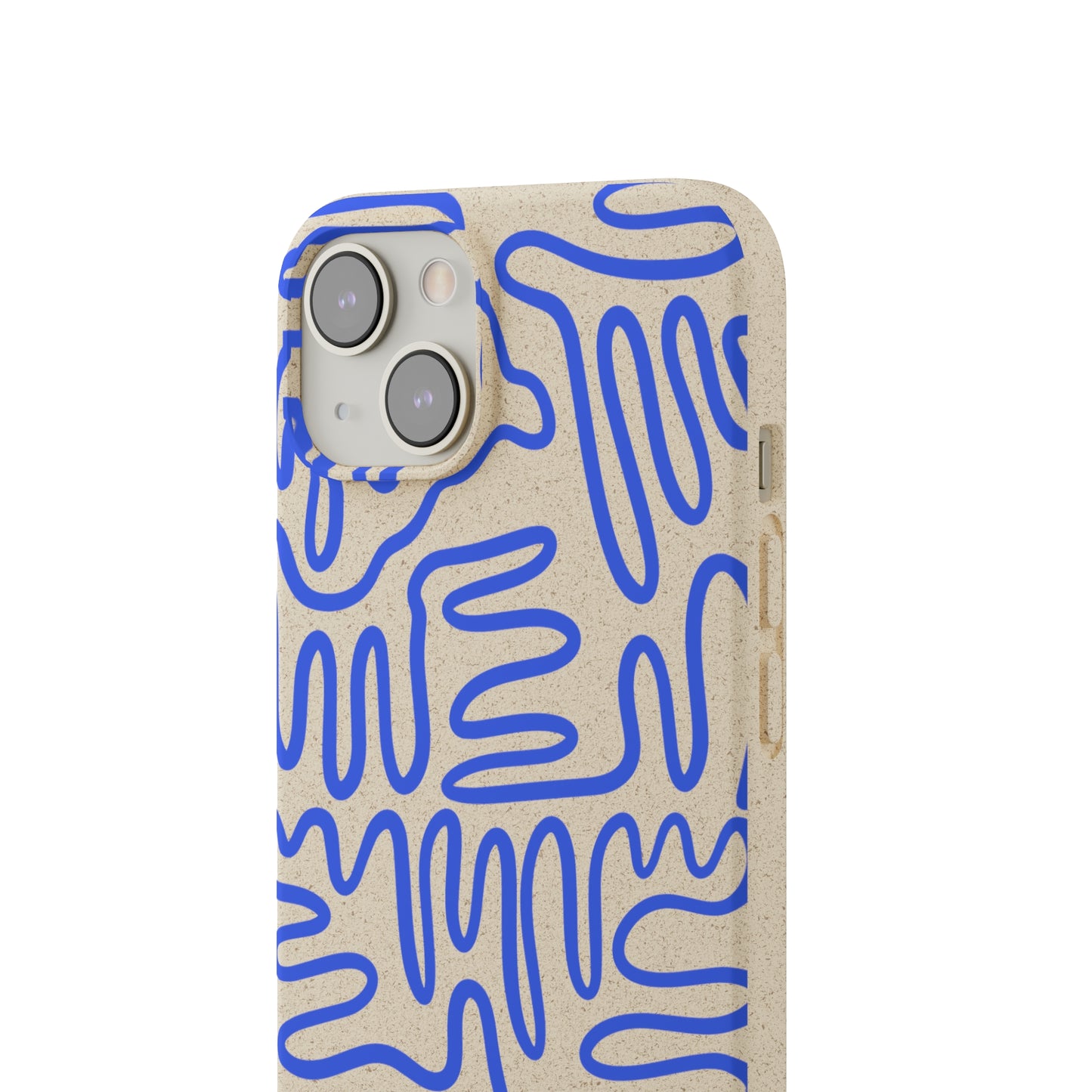 Blue Squigles | 100% Biodegradable Phone Case