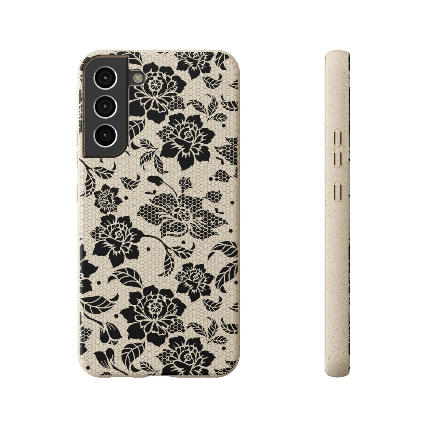 Black Lace Coquette | 100% Biodegradable Phone Case