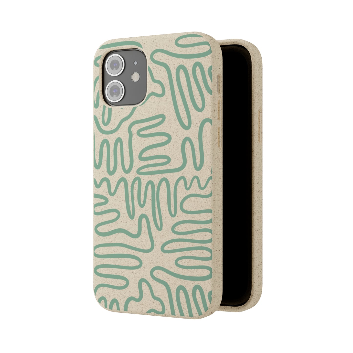 Green Squigles | 100% Biodegradable Phone Case