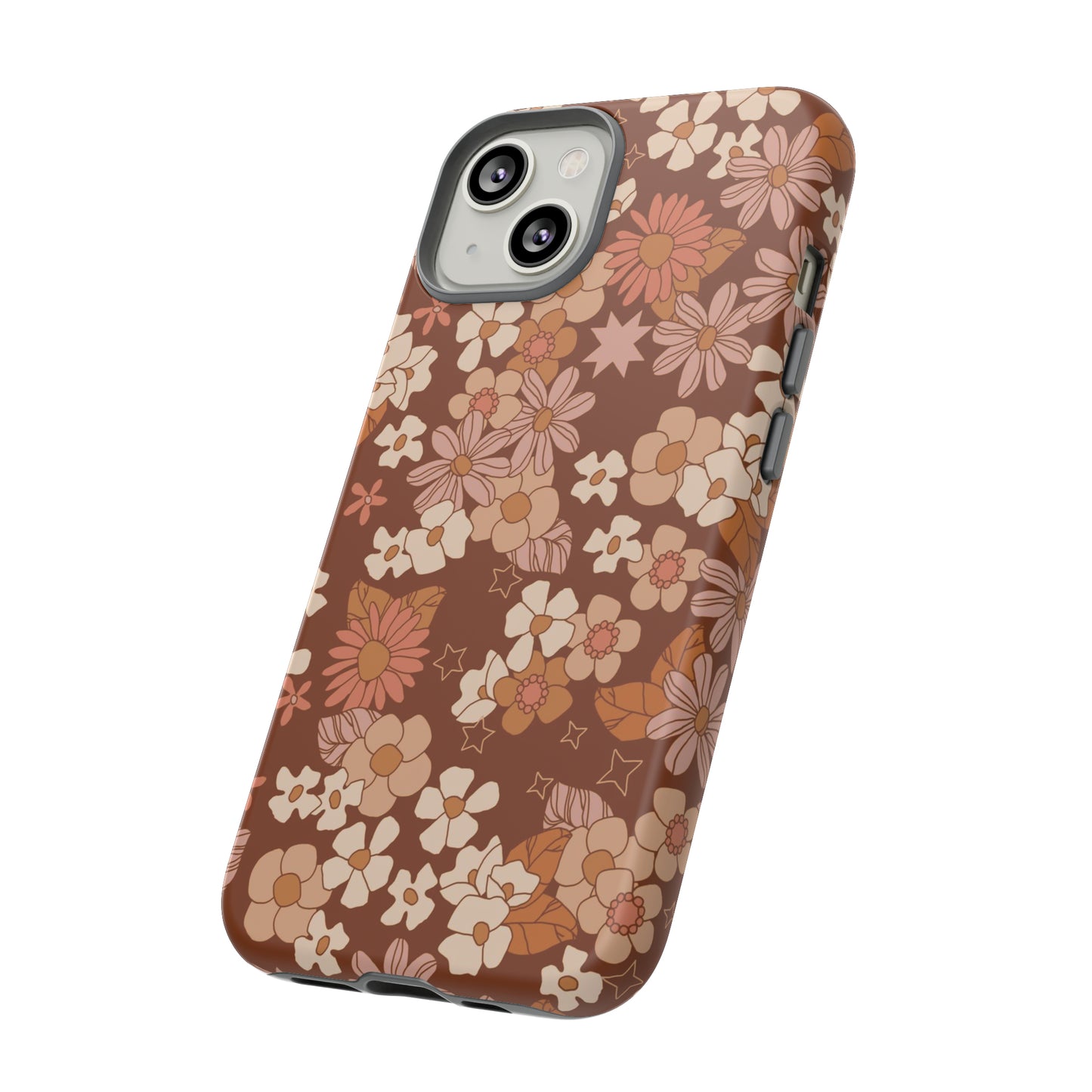 Deep Maroon Meadow | Tough Phone Case