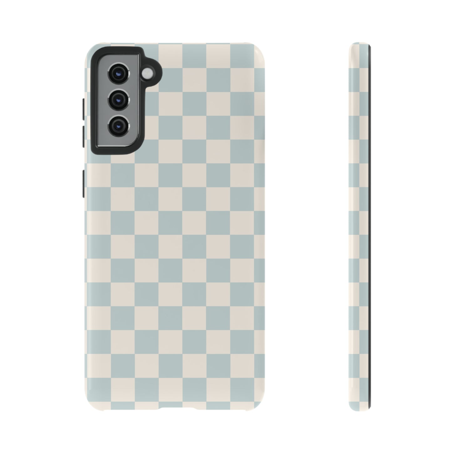 Light Blue Checkers | Tough Phone Case