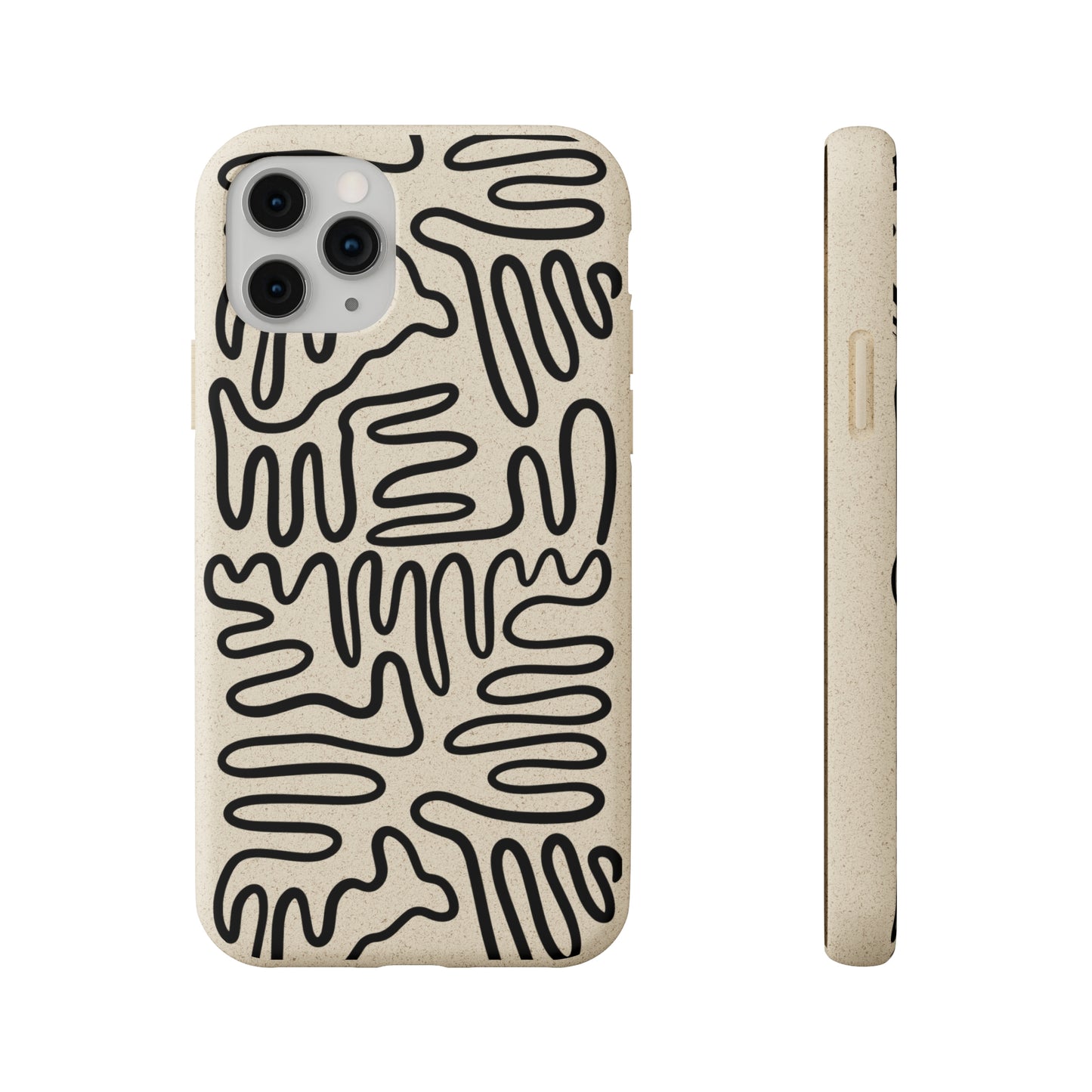 Black Squigles | 100% Biodegradable Phone Case