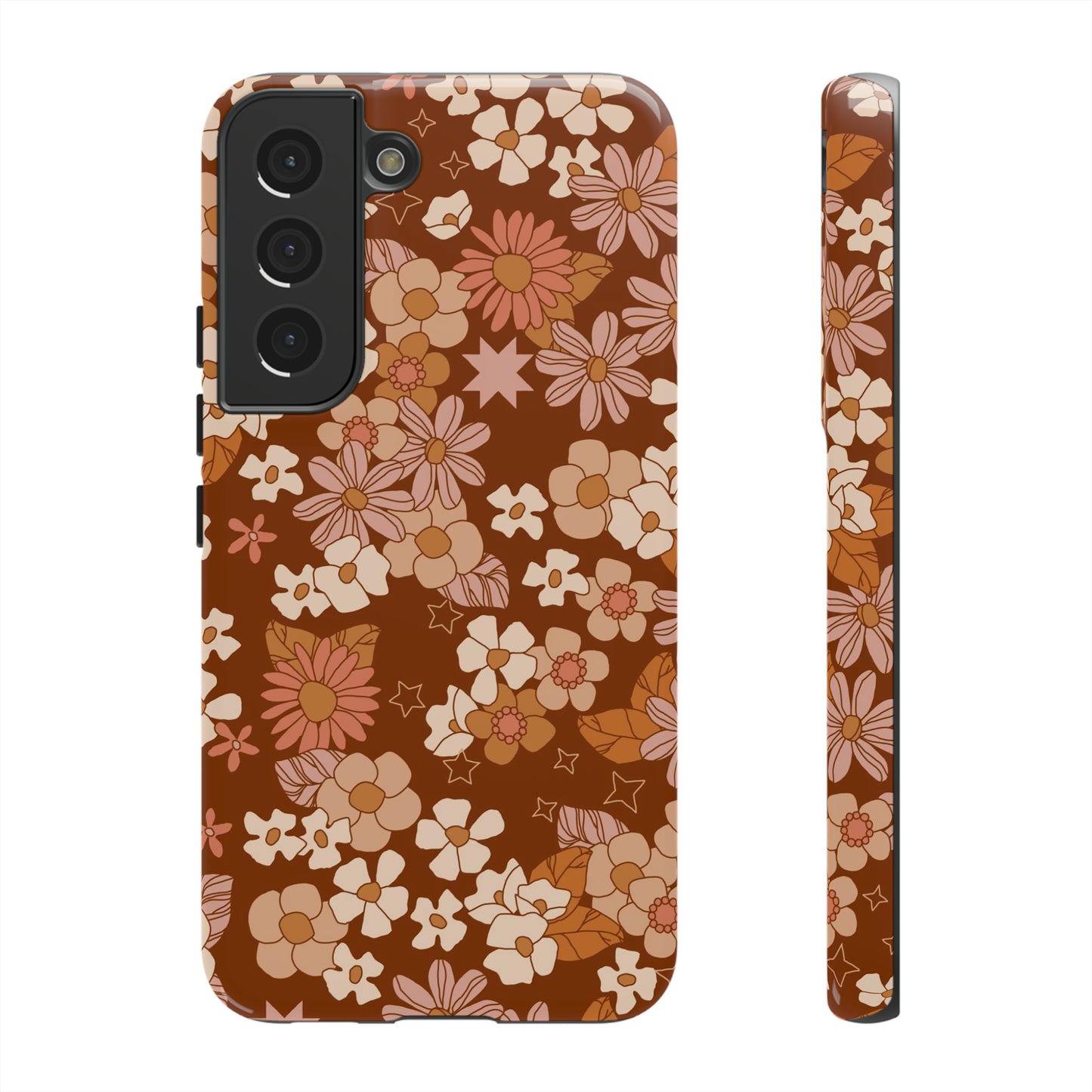 Deep Maroon Meadow | Tough Phone Case