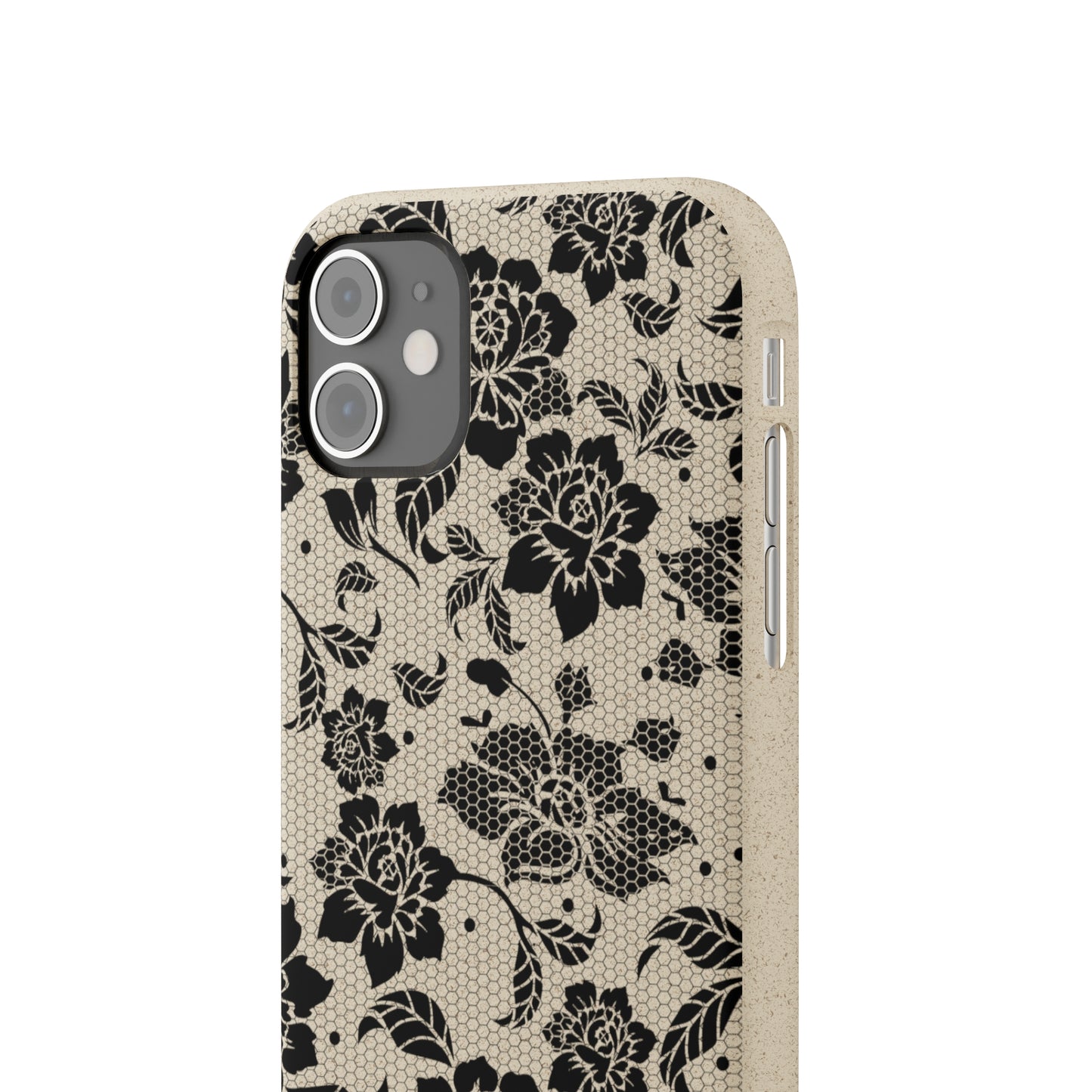 Black Lace Coquette | 100% Biodegradable Phone Case