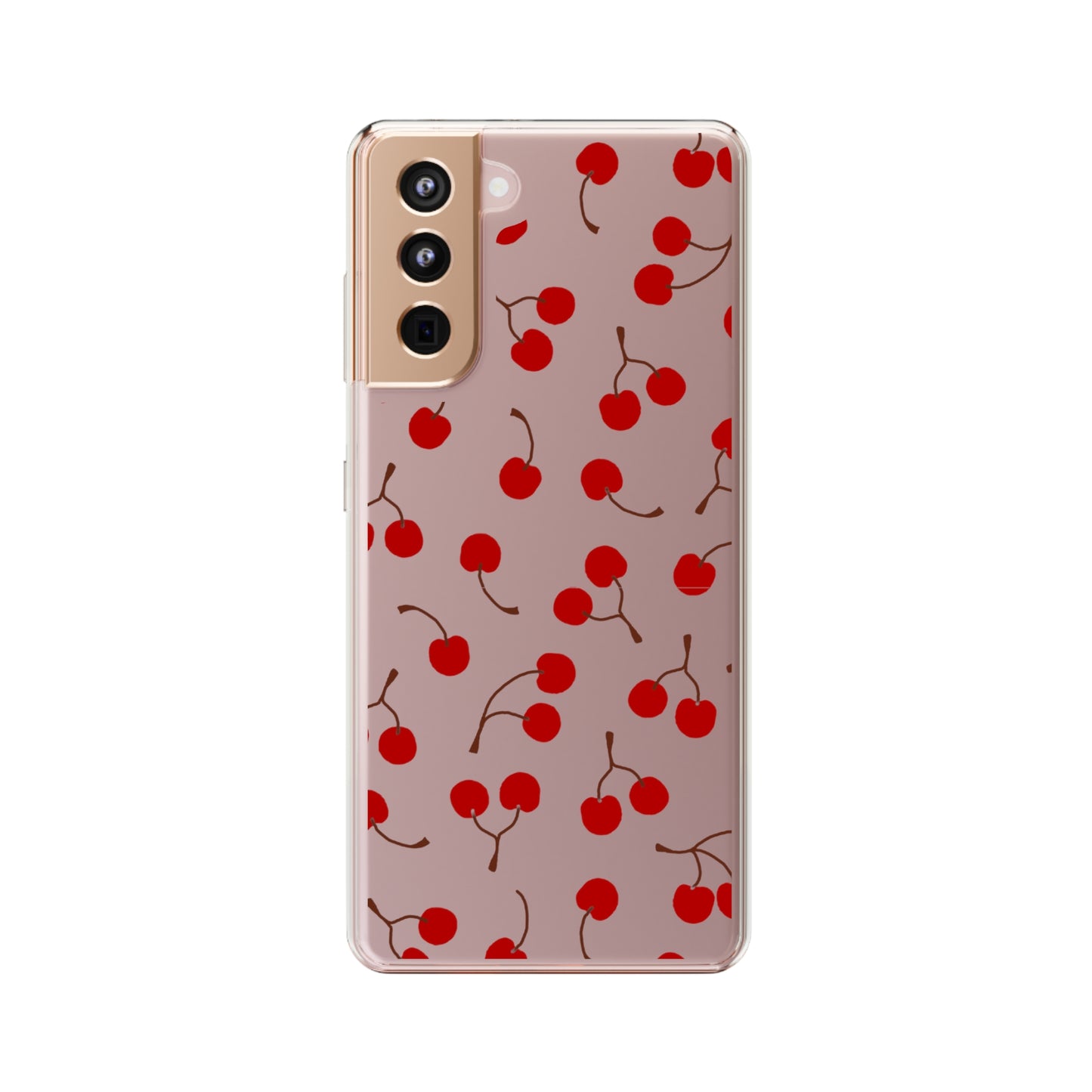 Cherry Bunches Clear Phone Case